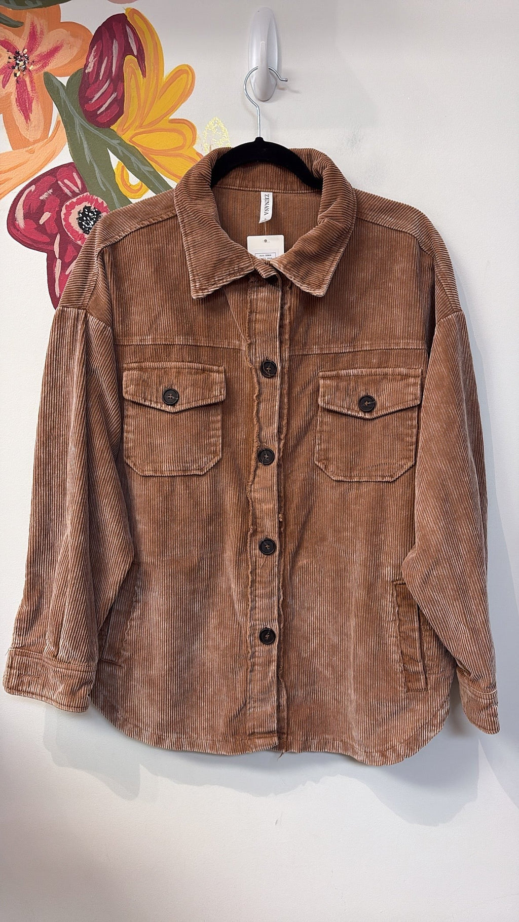 Zenana Corduroy Jacket, L