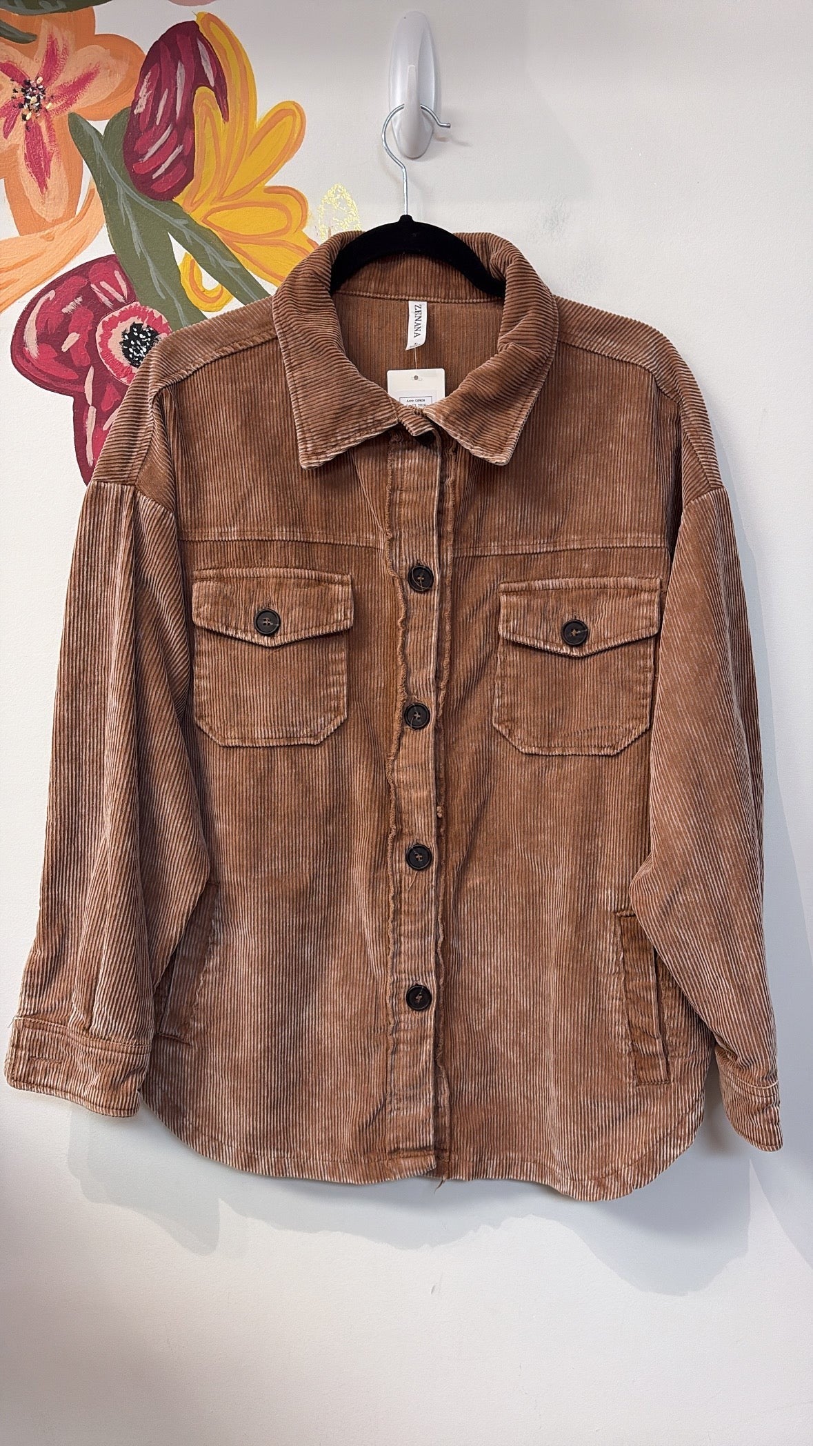 Zenana Corduroy Jacket, L