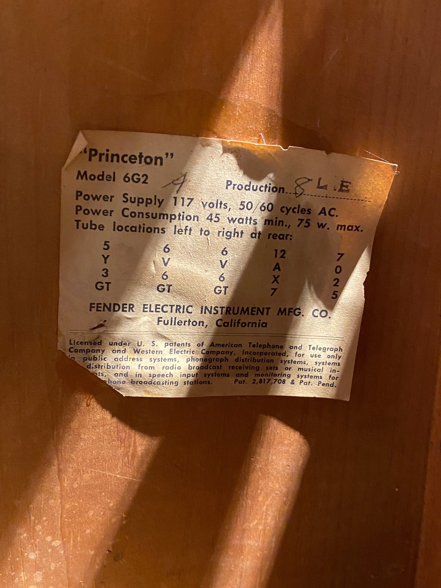 Fender Princeton Amp 1962