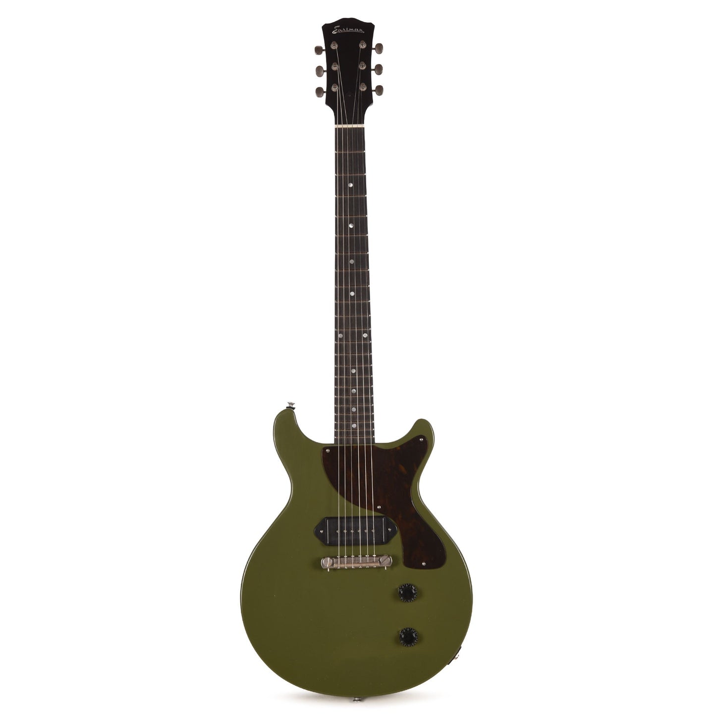 Eastman Limited Edition SB55DC/TV Olive Drab w/Lollar 50's Dog Ear P-90