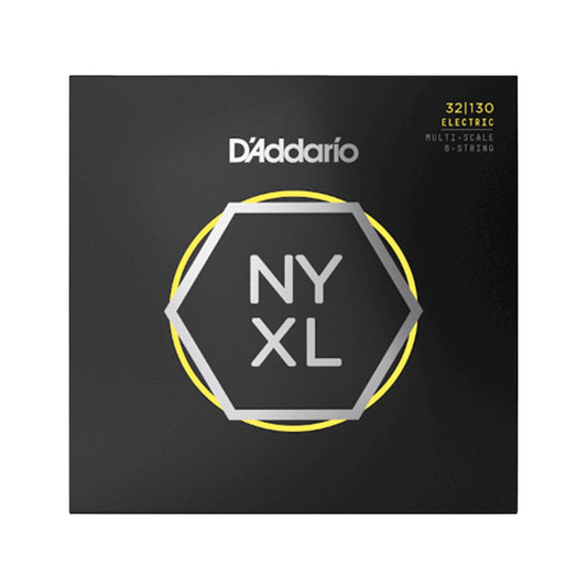 D'Addario NYXL Bass String Set Regular Light 6-String Multiscale 32-130