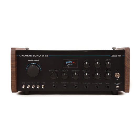 Echo Fix EF-X3 Wooden Chorus Echo w/BBD Analog Chorus & Spring Reverb Black