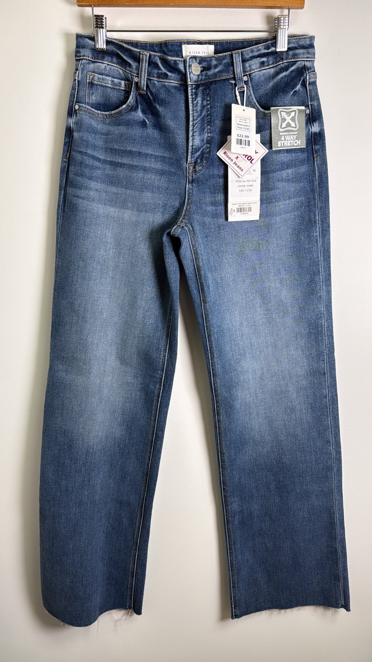 New Risen Jeans Morgan Straight 32" Inseam Jeans, 11/30