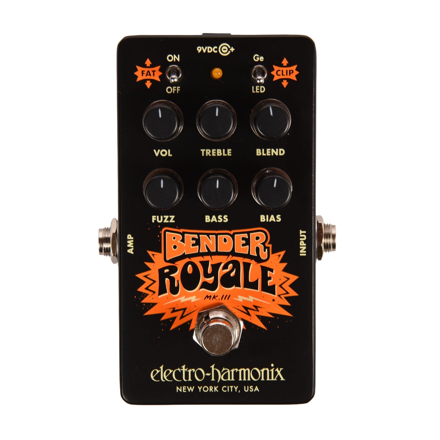 Electro-Harmonix Bender Royale MK III Germanium Fuzz Pedal BlackElectro-Harmonix Bender Royale MK III Germanium Fuzz Pedal Black