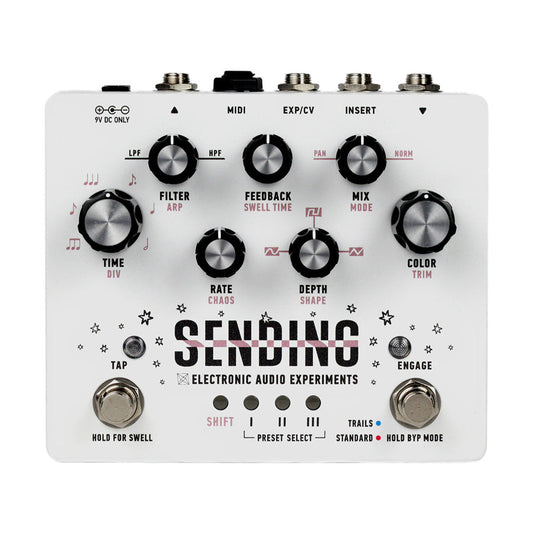 Electronic Audio Experiments Sending V2 Delay Pedal Limited White