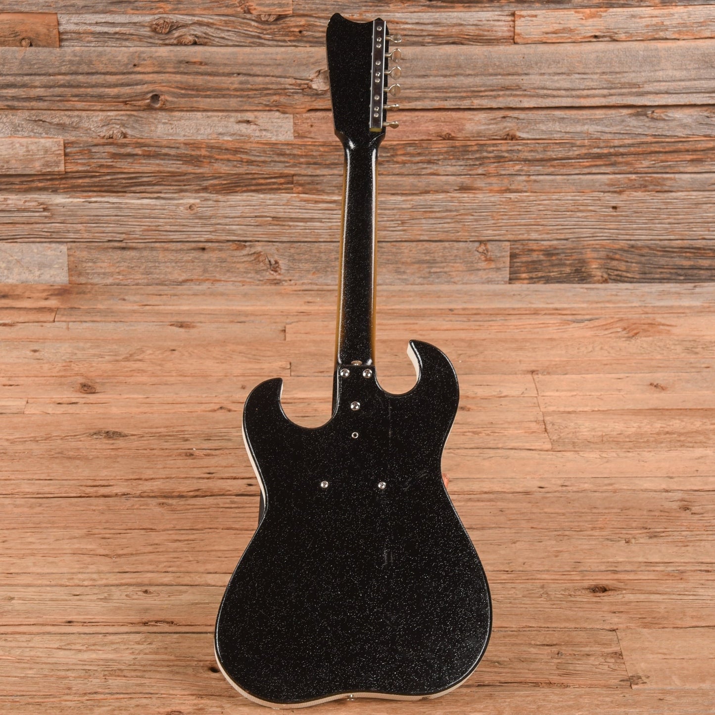Silvertone Model 1448 w/ Amp in Case Black 1960s