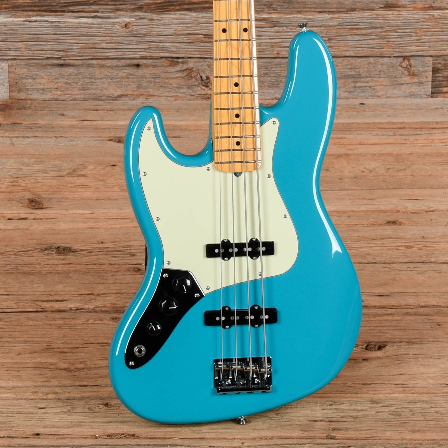 Fender American Professional II Jazz Bass Miami Blue 2022 LEFTY