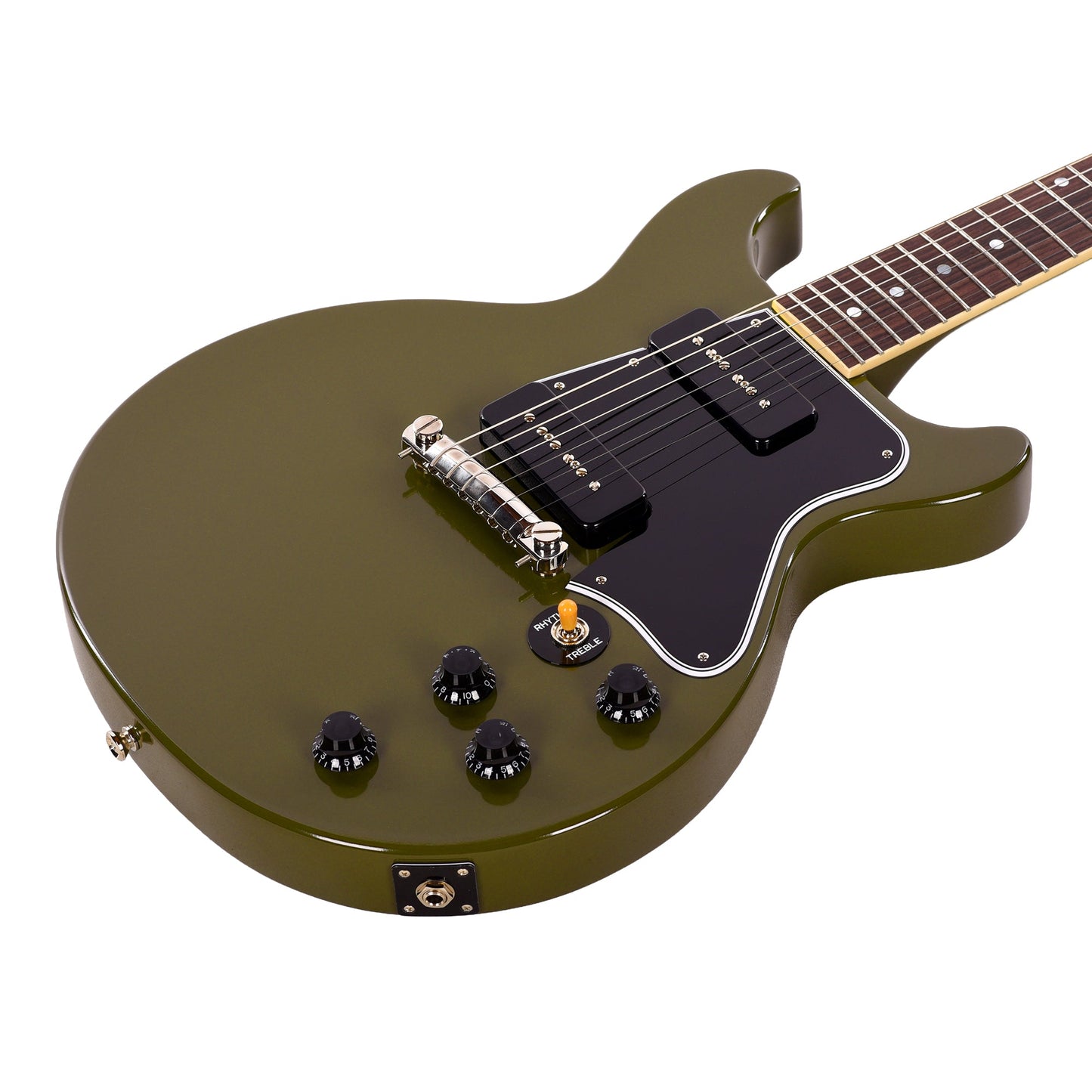 Epiphone Inspired by Gibson Custom 1960 Les Paul Special Double Cut Reissue Olive Drab w/Gibson Custom Underwound P-90 Soapbars