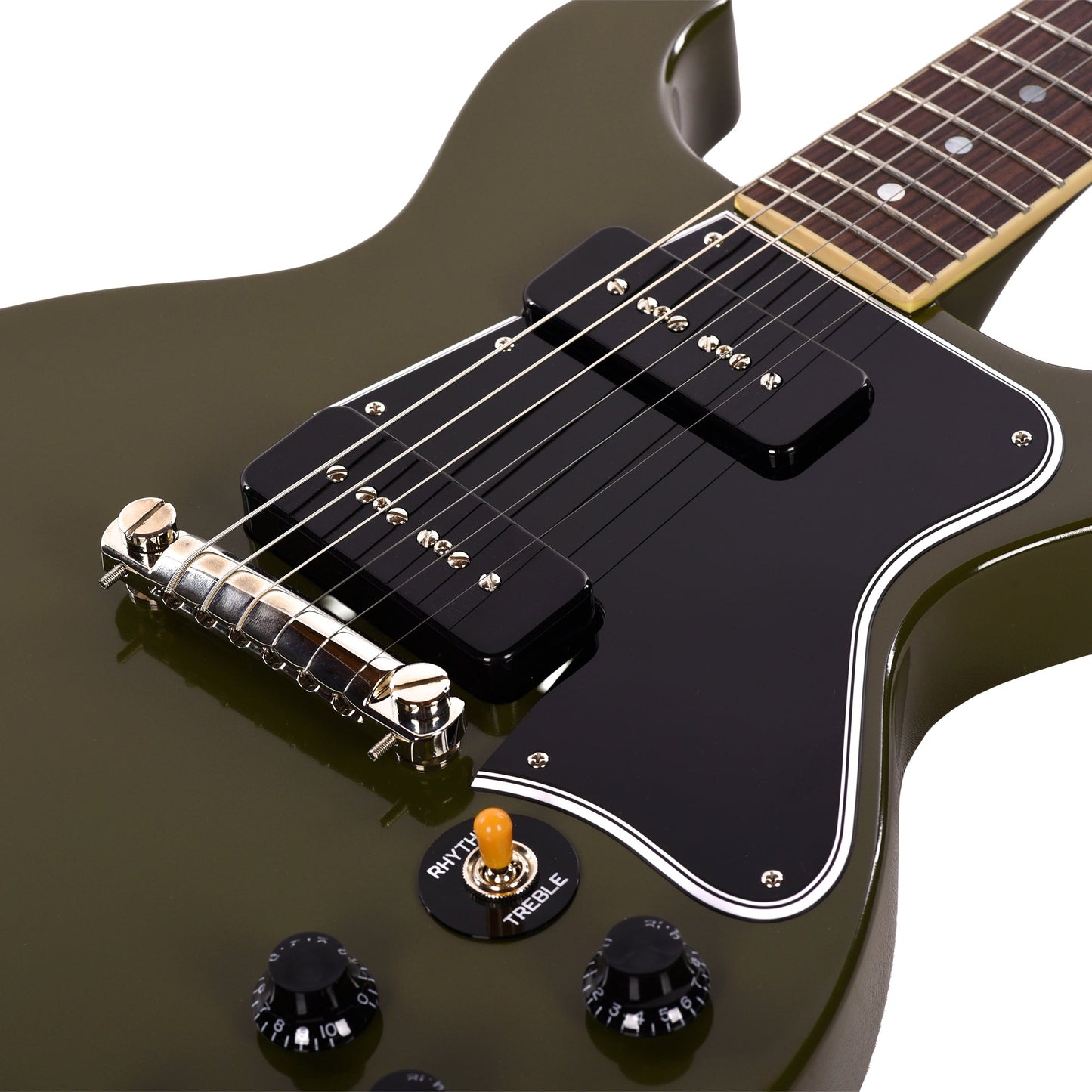 Epiphone Inspired by Gibson Custom 1960 Les Paul Special Double Cut Reissue Olive Drab w/Gibson Custom Underwound P-90 Soapbars