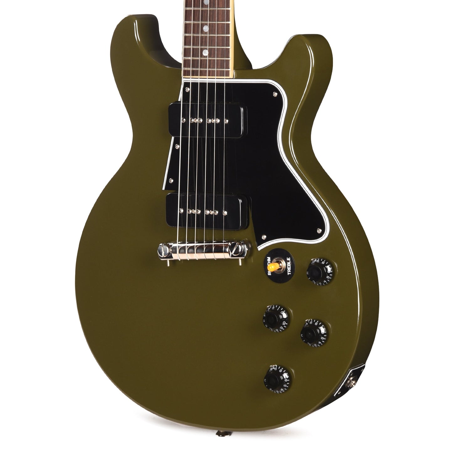 Epiphone Inspired by Gibson Custom 1960 Les Paul Special Double Cut Reissue Olive Drab w/Gibson Custom Underwound P-90 Soapbars