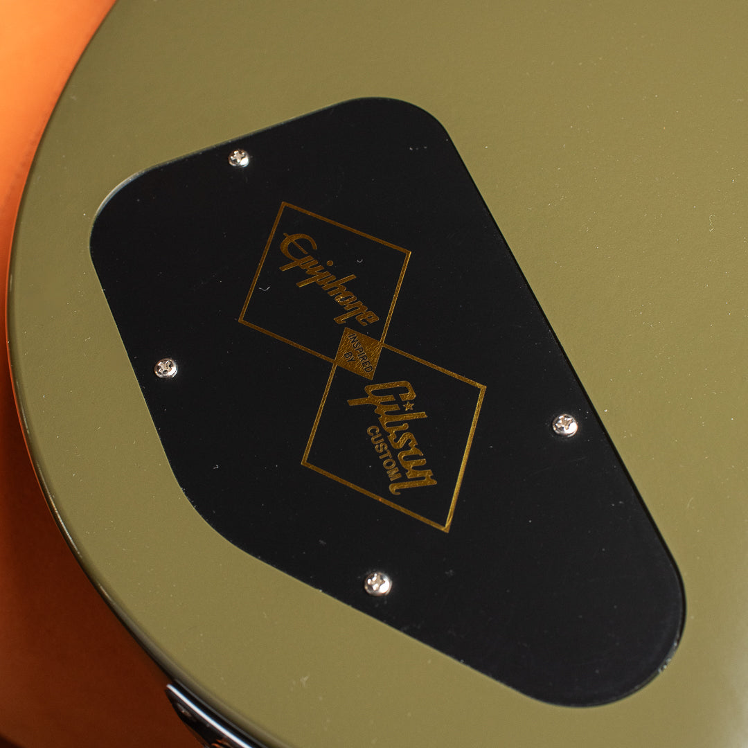 Epiphone Inspired by Gibson Custom 1960 Les Paul Special Double Cut Reissue Olive Drab w/Gibson Custom Underwound P-90 Soapbars