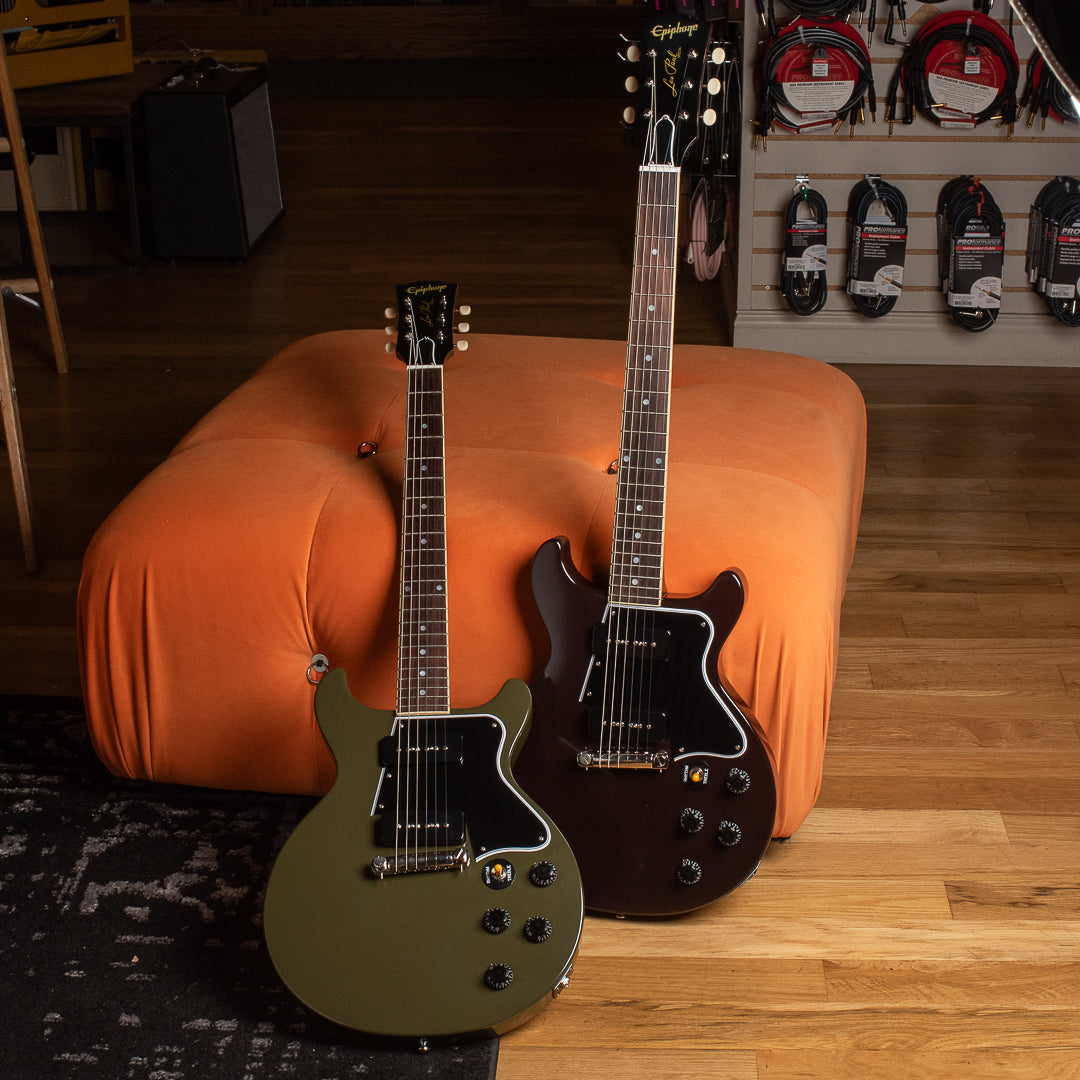 Epiphone Inspired by Gibson Custom 1960 Les Paul Special Double Cut Reissue Oxblood w/Gibson Custom Underwound P-90 Soapbars