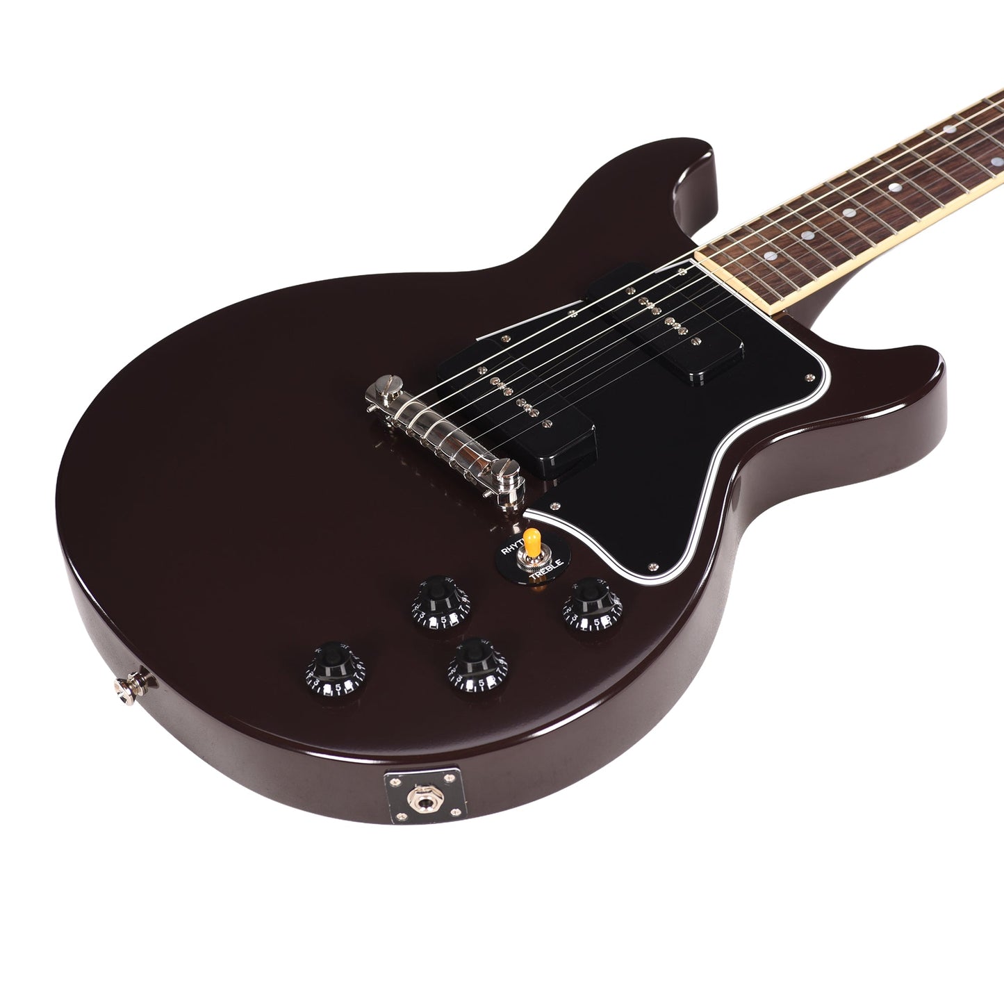 Epiphone Inspired by Gibson Custom 1960 Les Paul Special Double Cut Reissue Oxblood w/Gibson Custom Underwound P-90 Soapbars