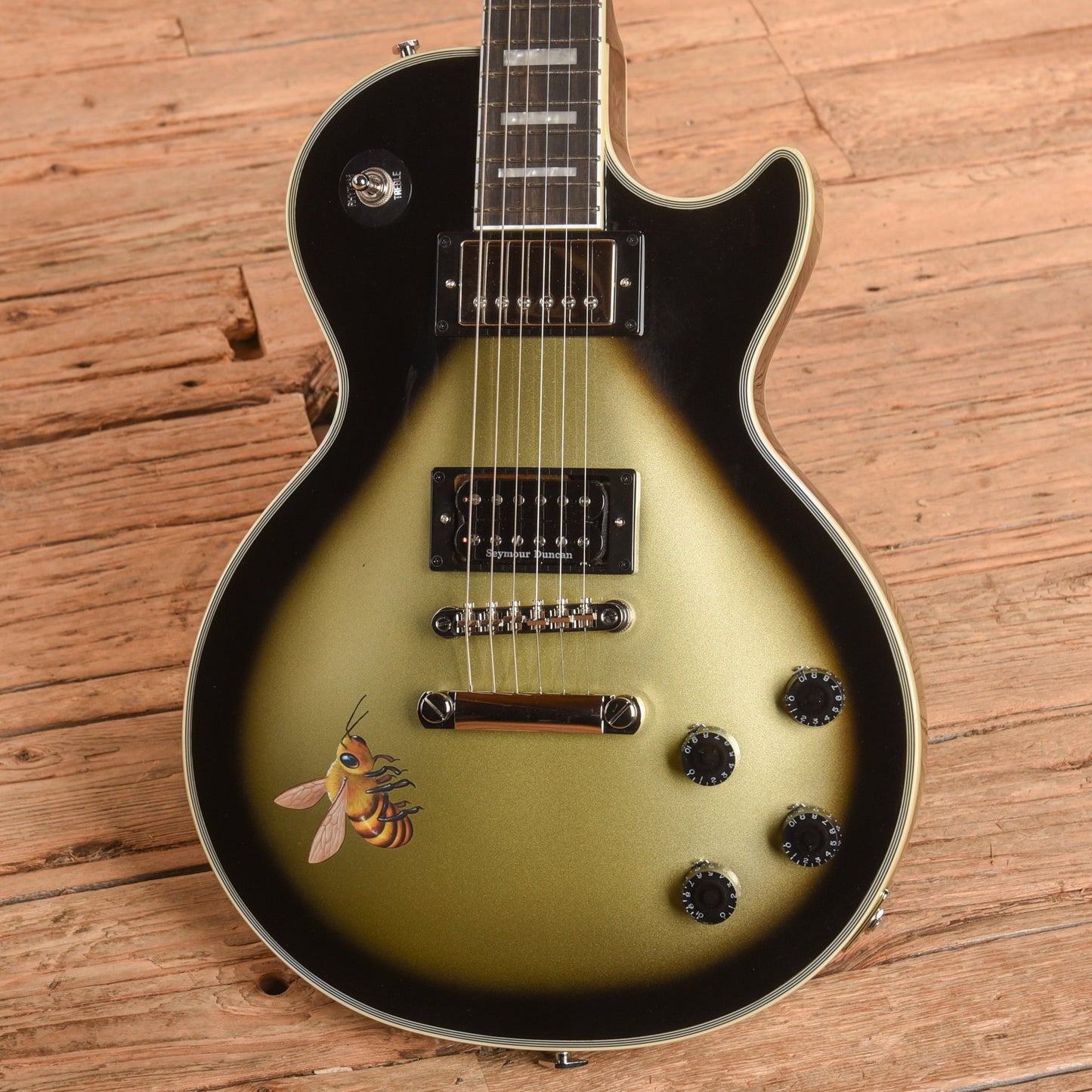 Epiphone Adam Jones Signature Art Series Les Paul Custom "Veil of Bees" Silverburst 2023