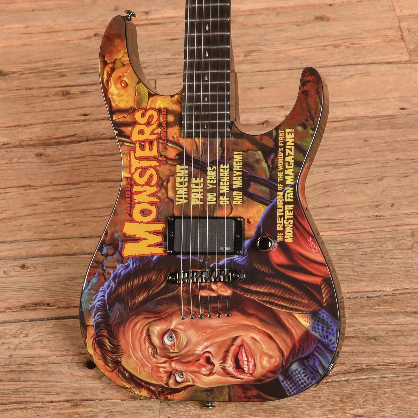 ESP LTD Famous Monsters Vincent Price Graphic