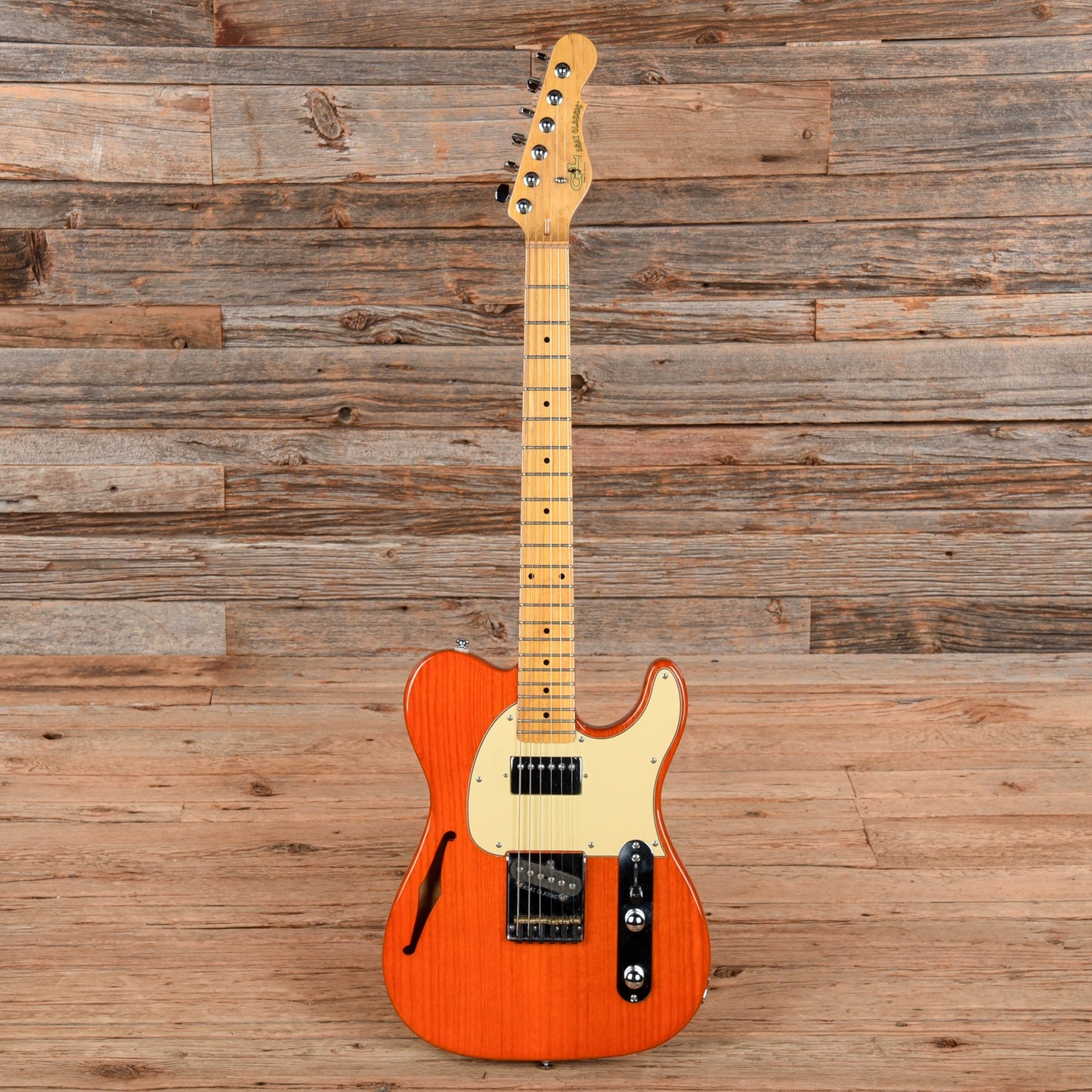 G&L Tribute Series ASAT Classic Bluesboy Semi-Hollow Transparent Orange