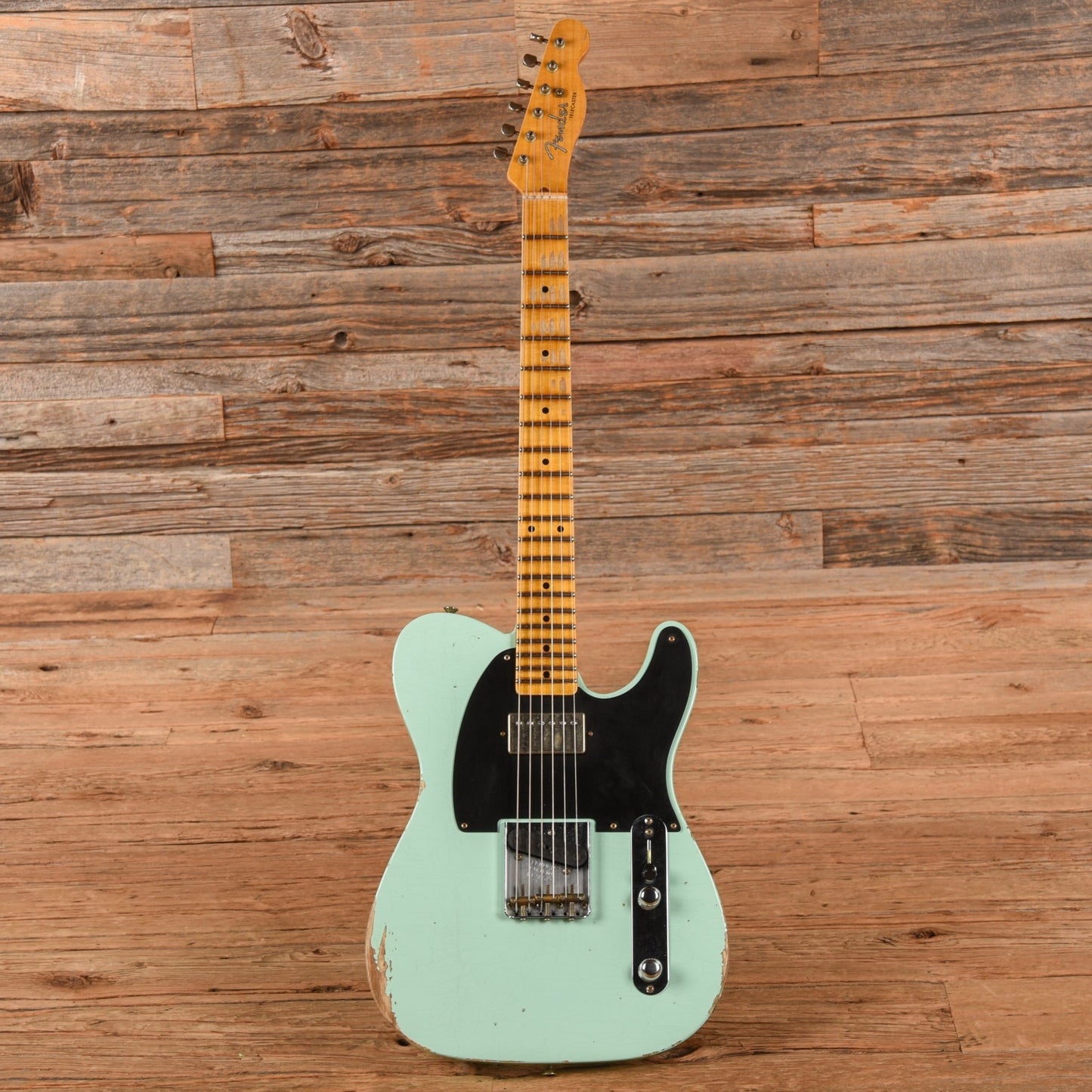 Fender Custom Shop '52 Telecaster HS Relic Faded Surf Greed 2023