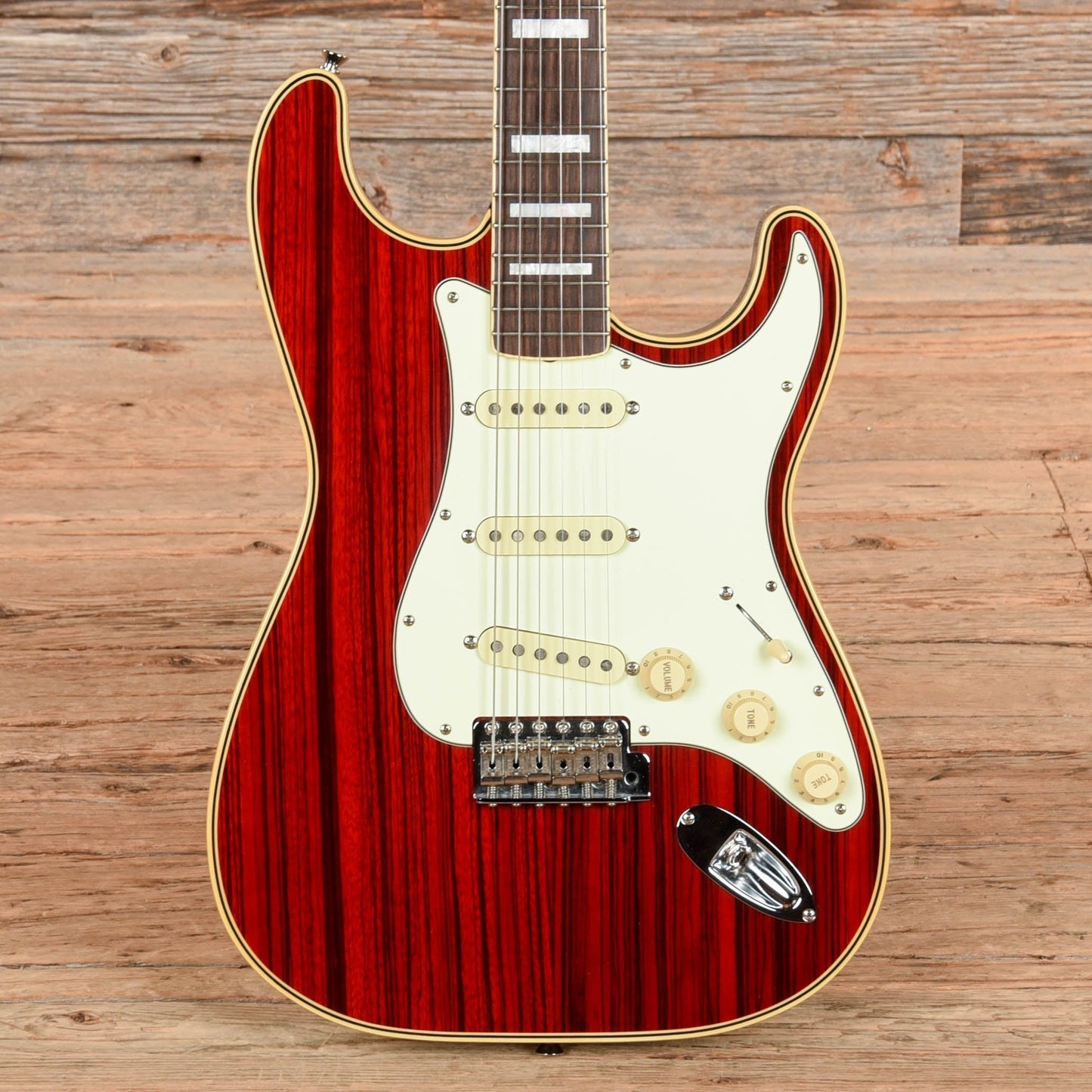 Fender ST68-HO Stratocaster Zebrawood Red 2003