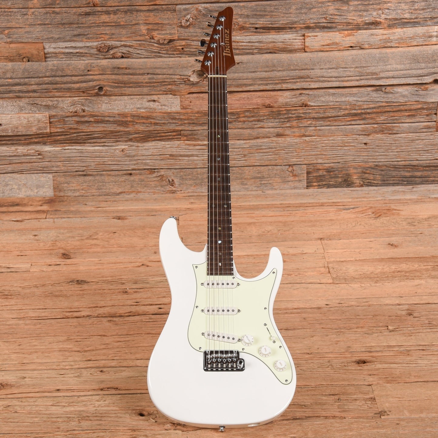 Ibanez LM1 Luca Mantovanelli Signature Luna White 2024