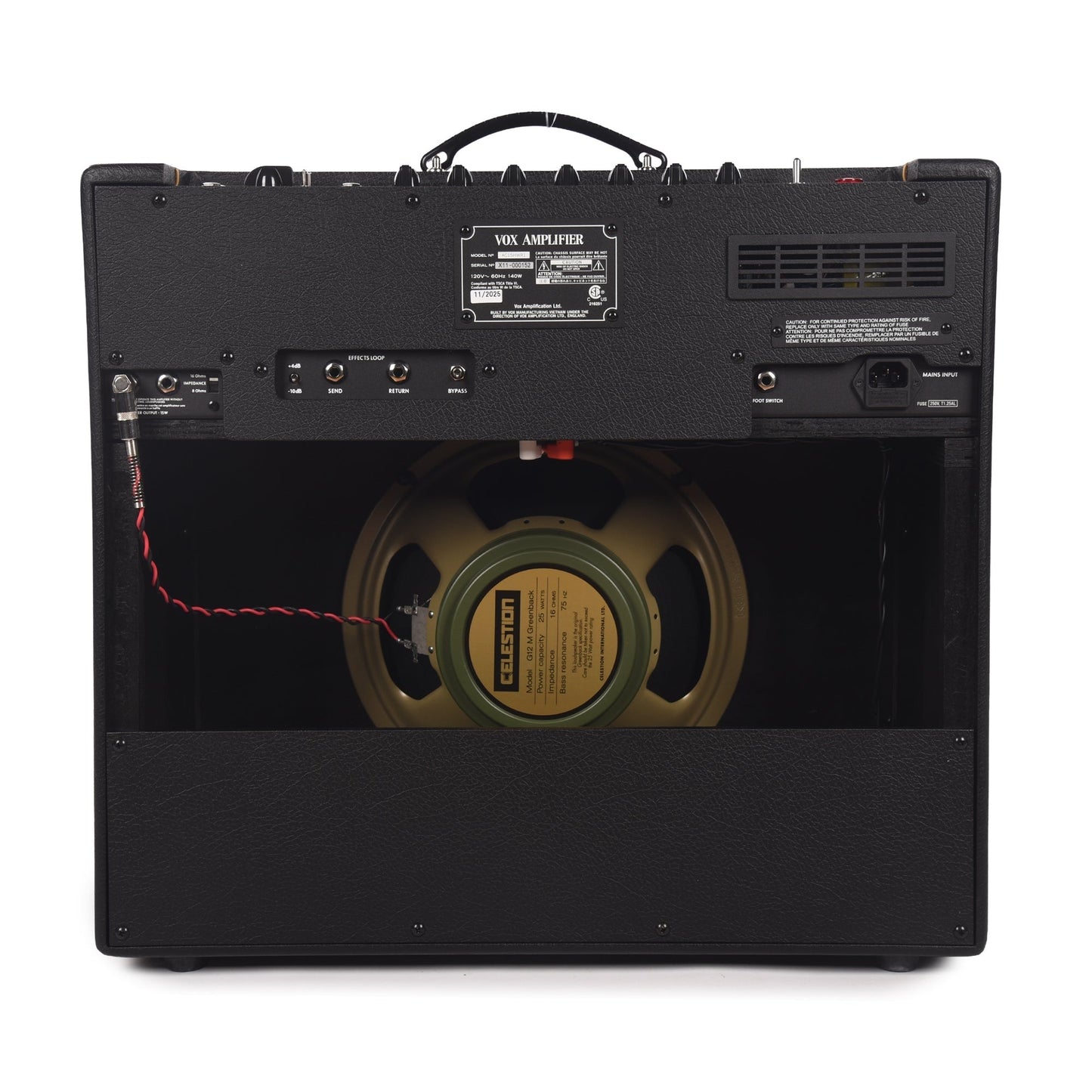 Vox AC15HWR1 15w 1x12 Handwired Guitar Combo Amp w/ Celestion Greenback