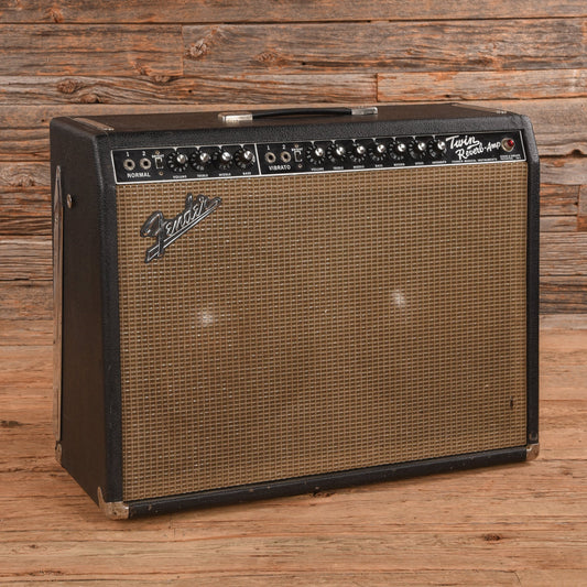 Fender Black Panel Twin Reverb 2-Channel 85-Watt 2x12" Guitar Combo 1965