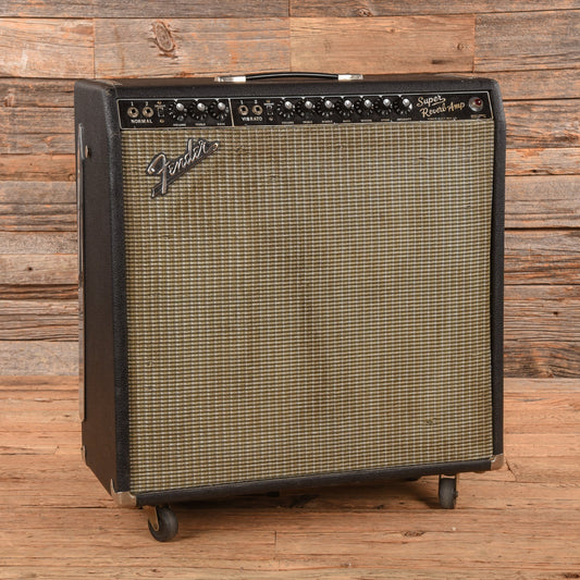 Fender Super Reverb 2-Channel 45-Watt 4x10" Guitar Combo Amp w/Black Panels 1974