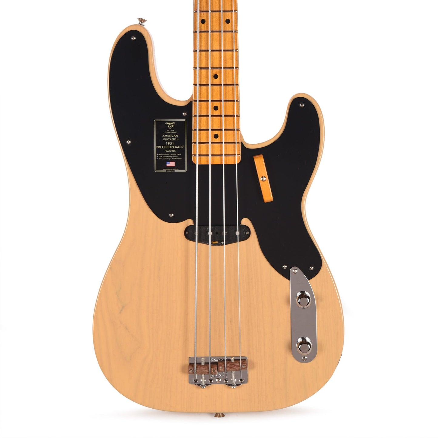 Fender 75th Anniversary American Vintage II 1951 Precision Bass Butterscotch Blonde