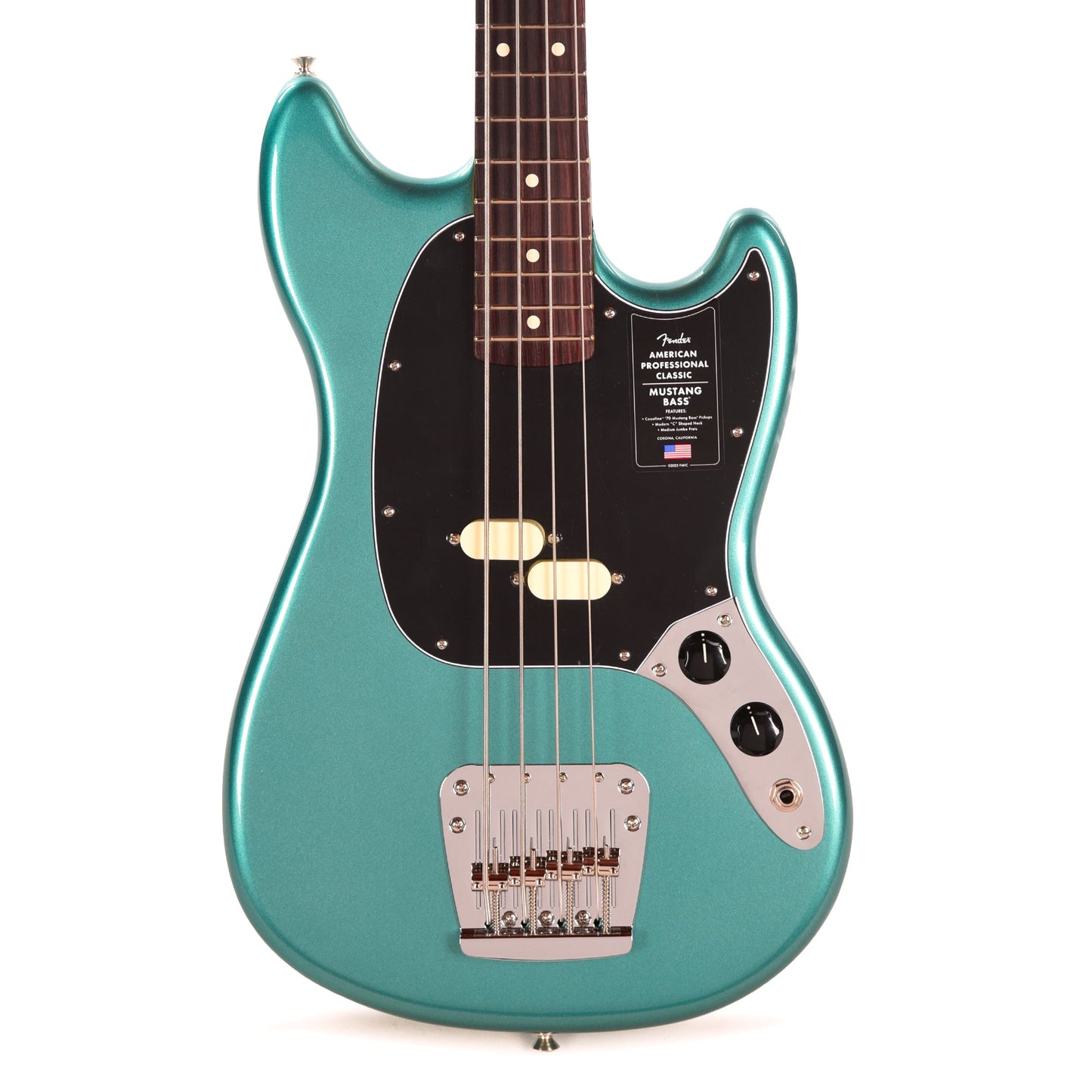 Fender American Professional Classic Mustang Bass Faded Sherwood Green Metallic