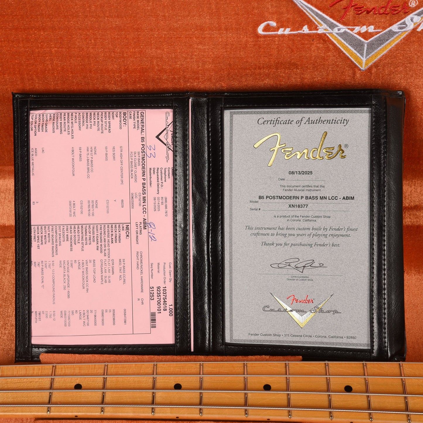 Fender Custom Shop Postmodern Precision Bass Deluxe Closet Classic Aged Blue Ice Metallic
