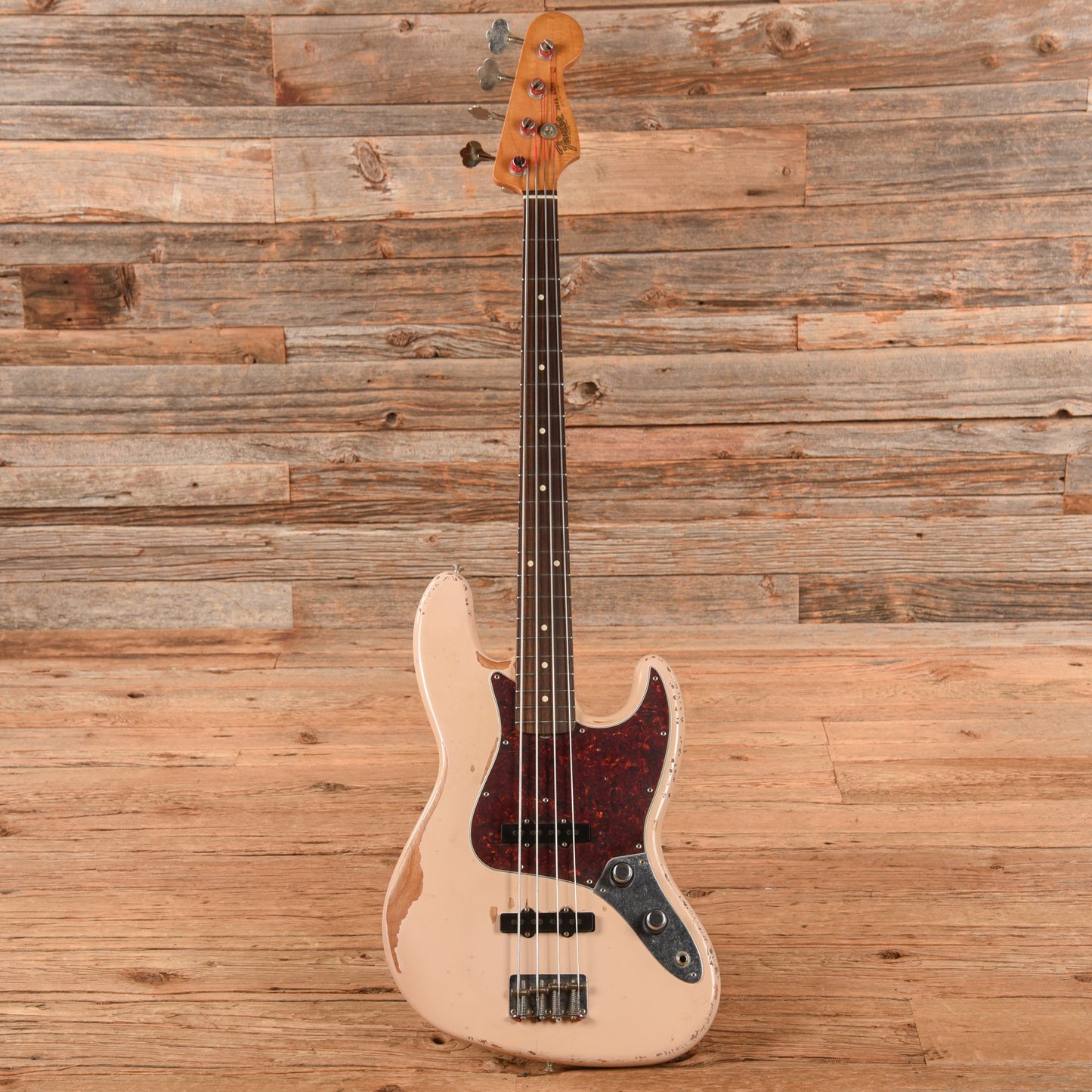 Fender Flea Artist Series Road Worn Signature Jazz Bass Shell Pink 2016