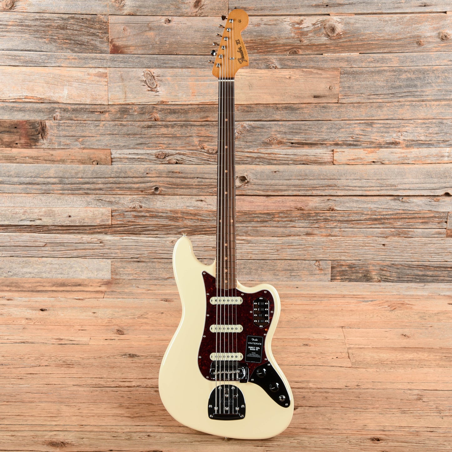 Fender Vintera III Early '60s Bass VI Olympic White