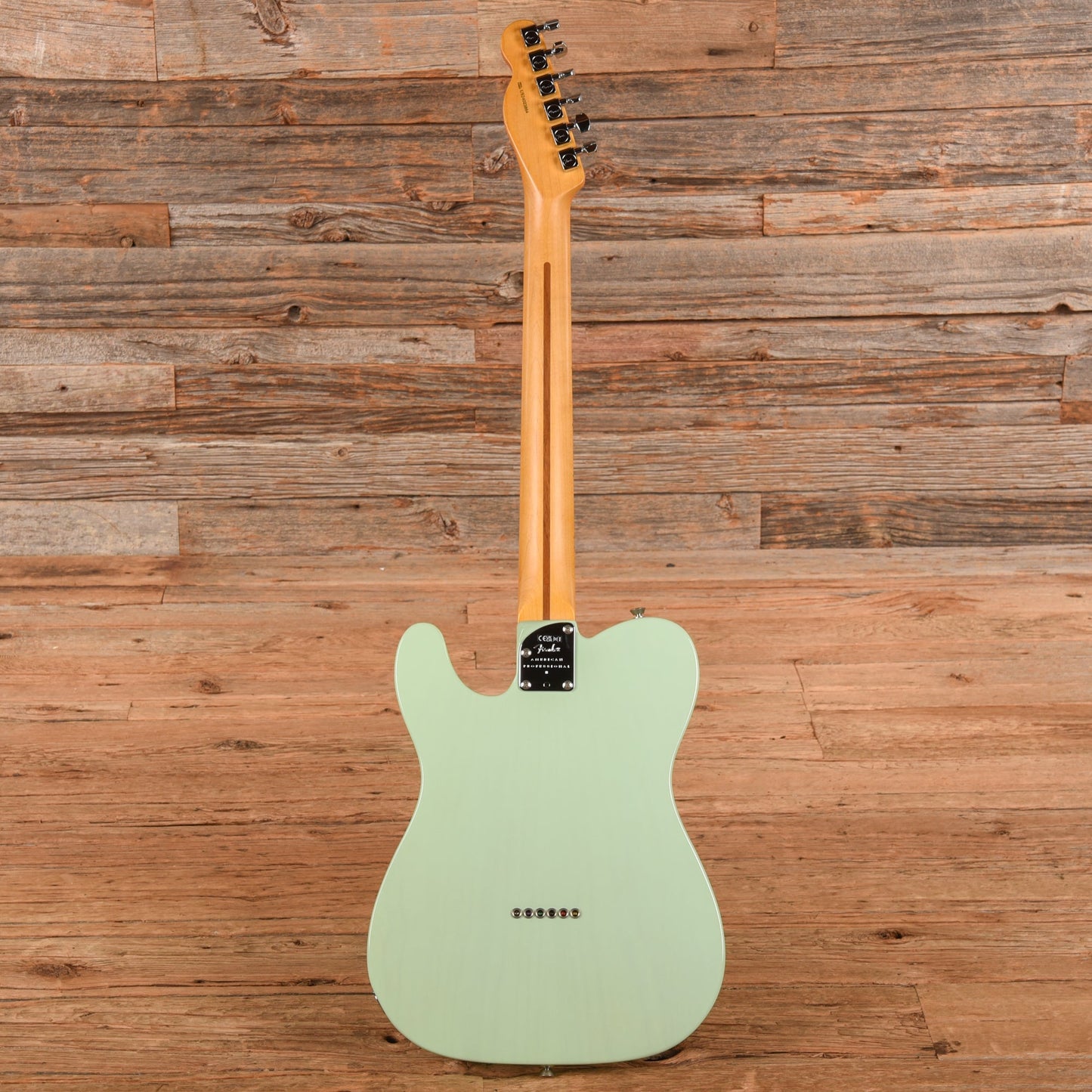Fender American Professional II Telecaster Thinline Transparent Surf Green 2024