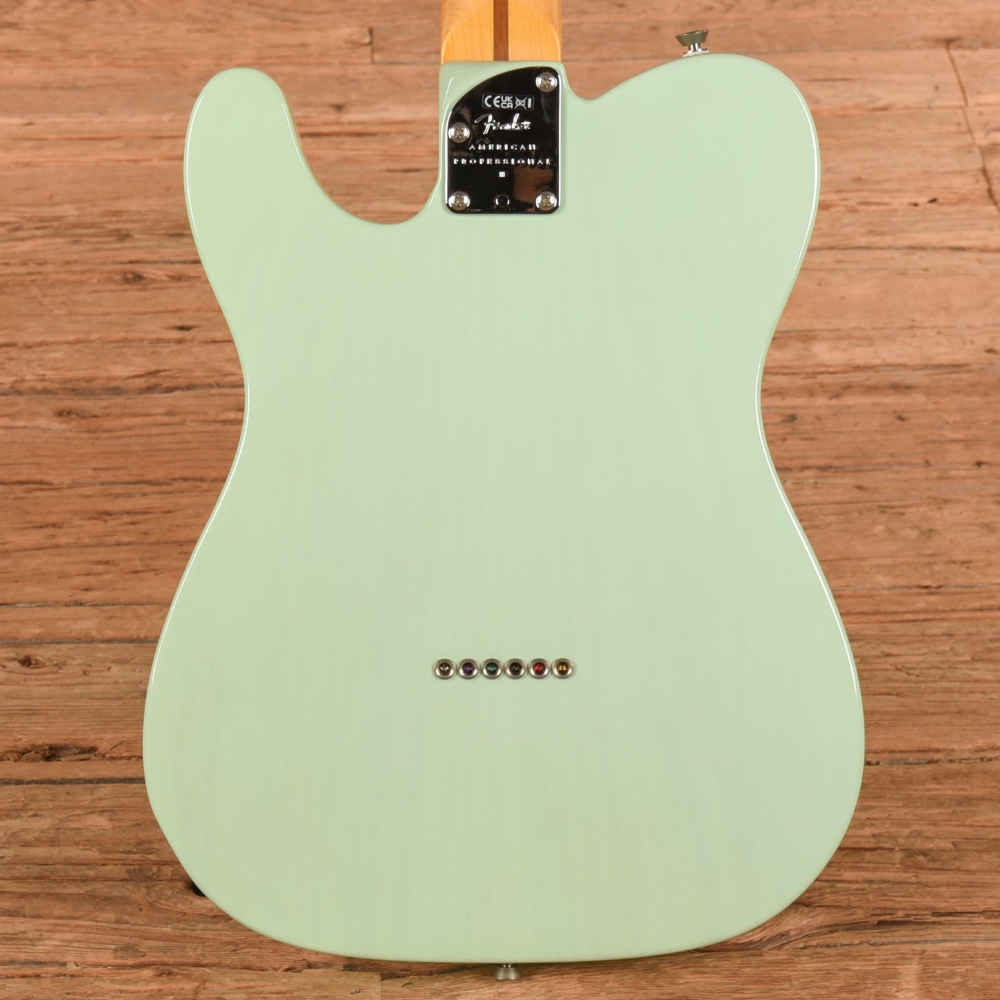 Fender American Professional II Telecaster Thinline Transparent Surf Green 2024