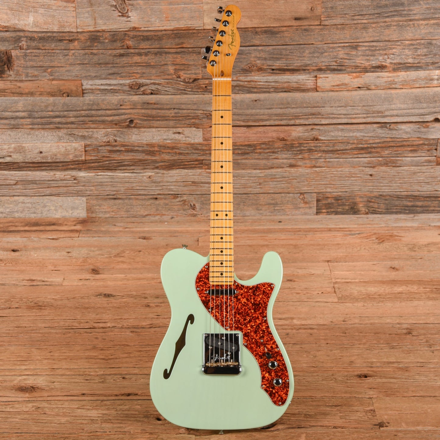 Fender American Professional II Telecaster Thinline Transparent Surf Green 2024