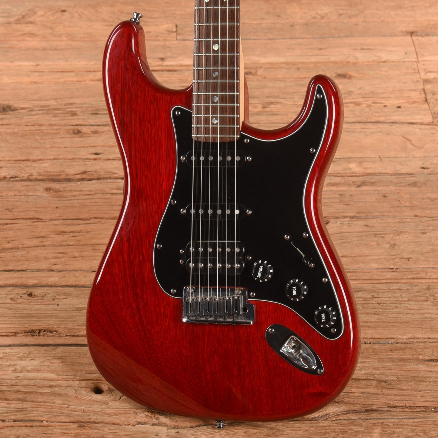Fender American Select Mahogany Stratocaster HSS Crimson Red Transparent 2007