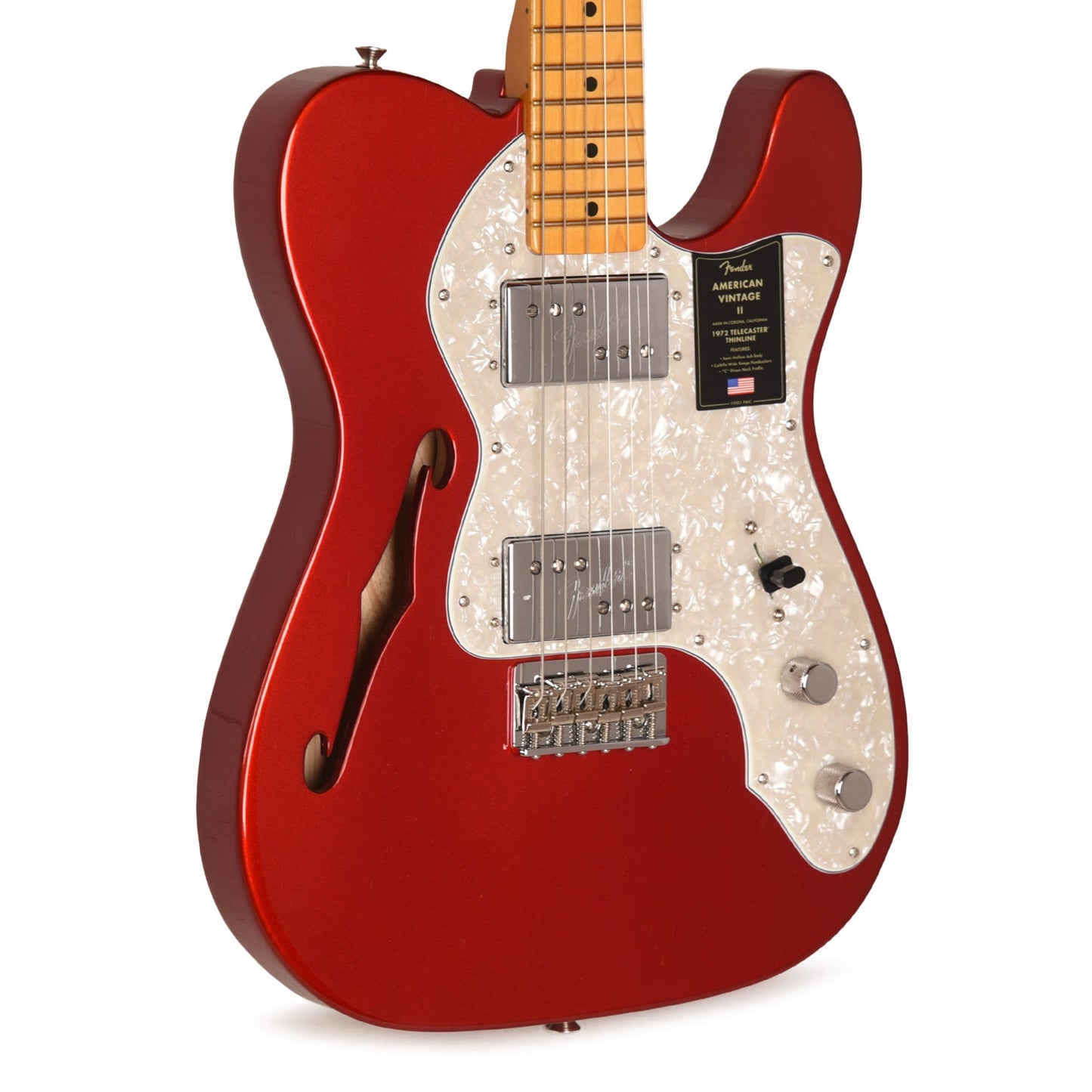 Fender American Vintage II 1972 Telecaster Thinline Candy Apple Red