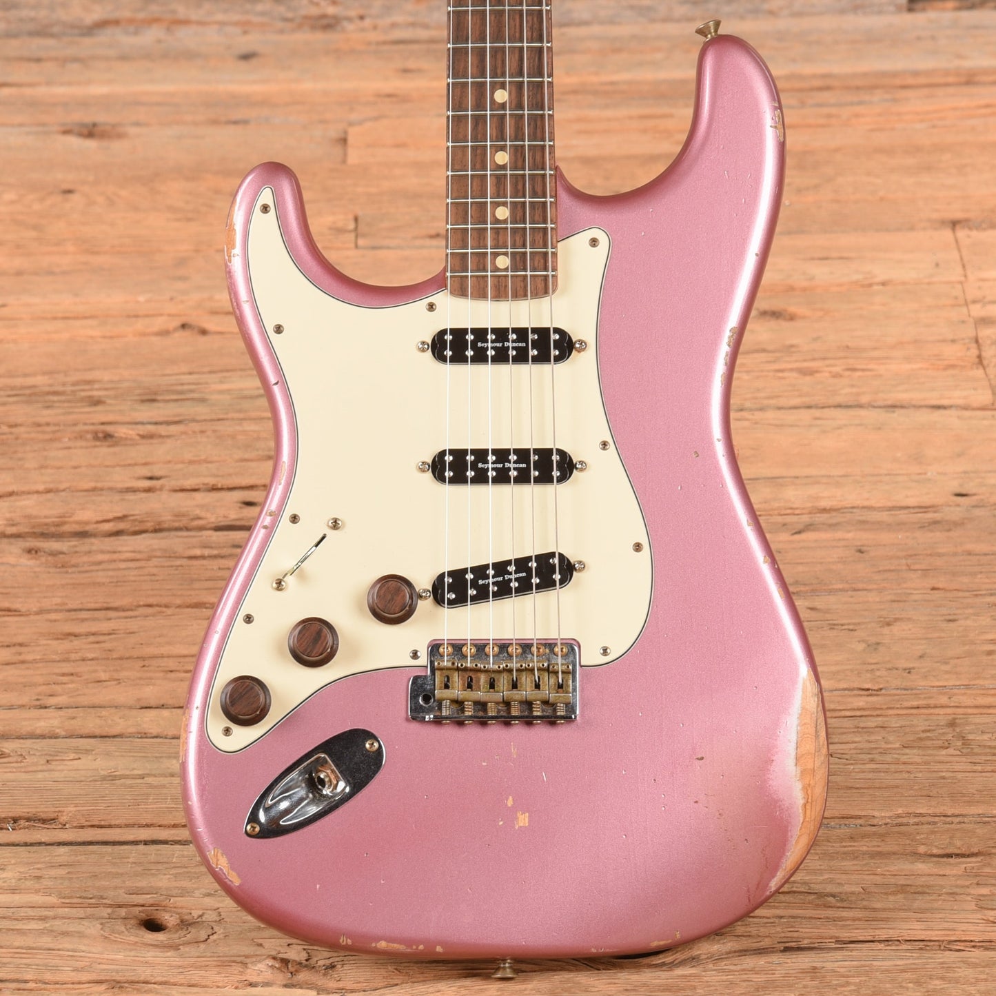 Fender Custom Shop '59 Stratocaster Relic Faded Aged Burgundy Mist Metallic 2022 LEFTY