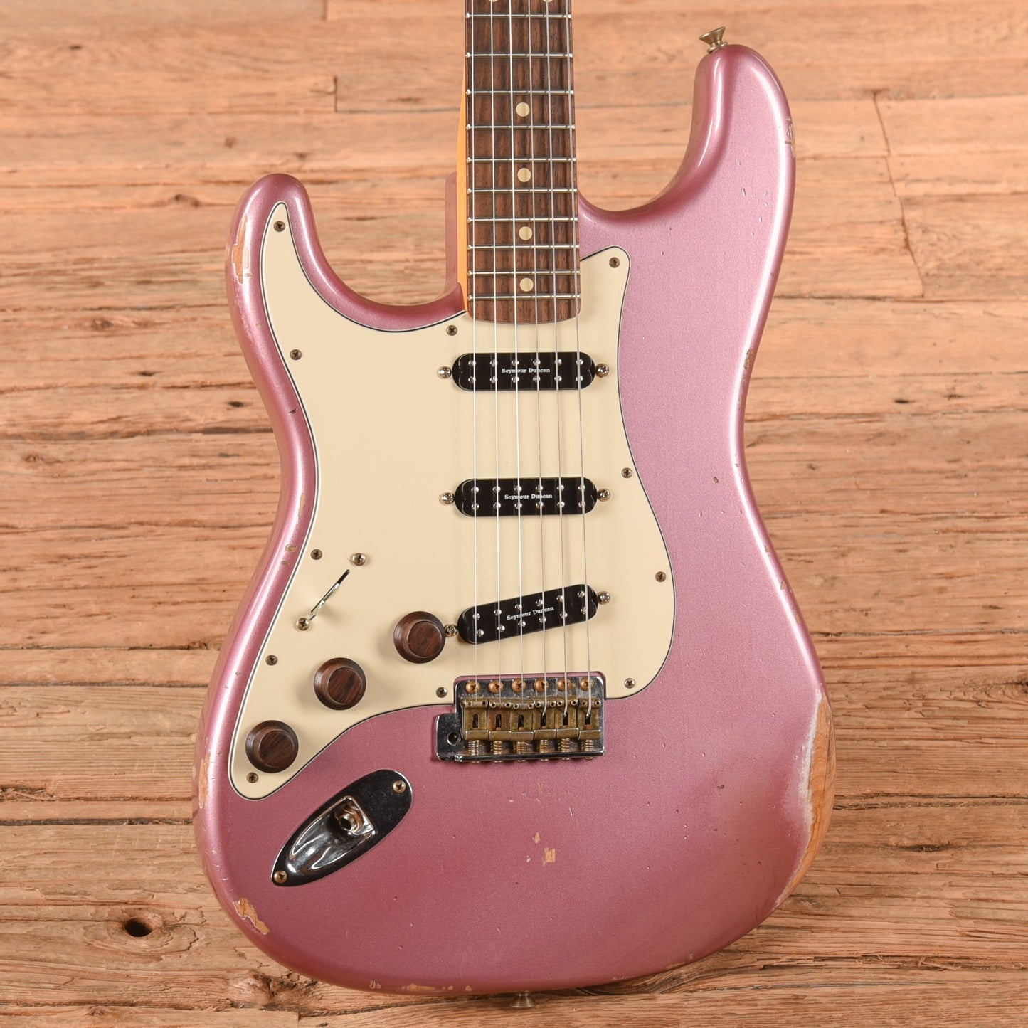 Fender Custom Shop '59 Stratocaster Relic Faded Aged Burgundy Mist Metallic 2022 LEFTY
