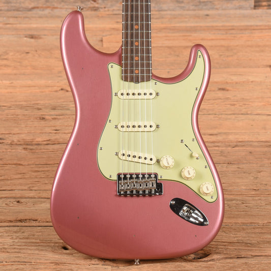 Fender Custom Shop '64 Stratocaster Reissue Journeyman Relic Aged Burgundy Mist Metallic 2022