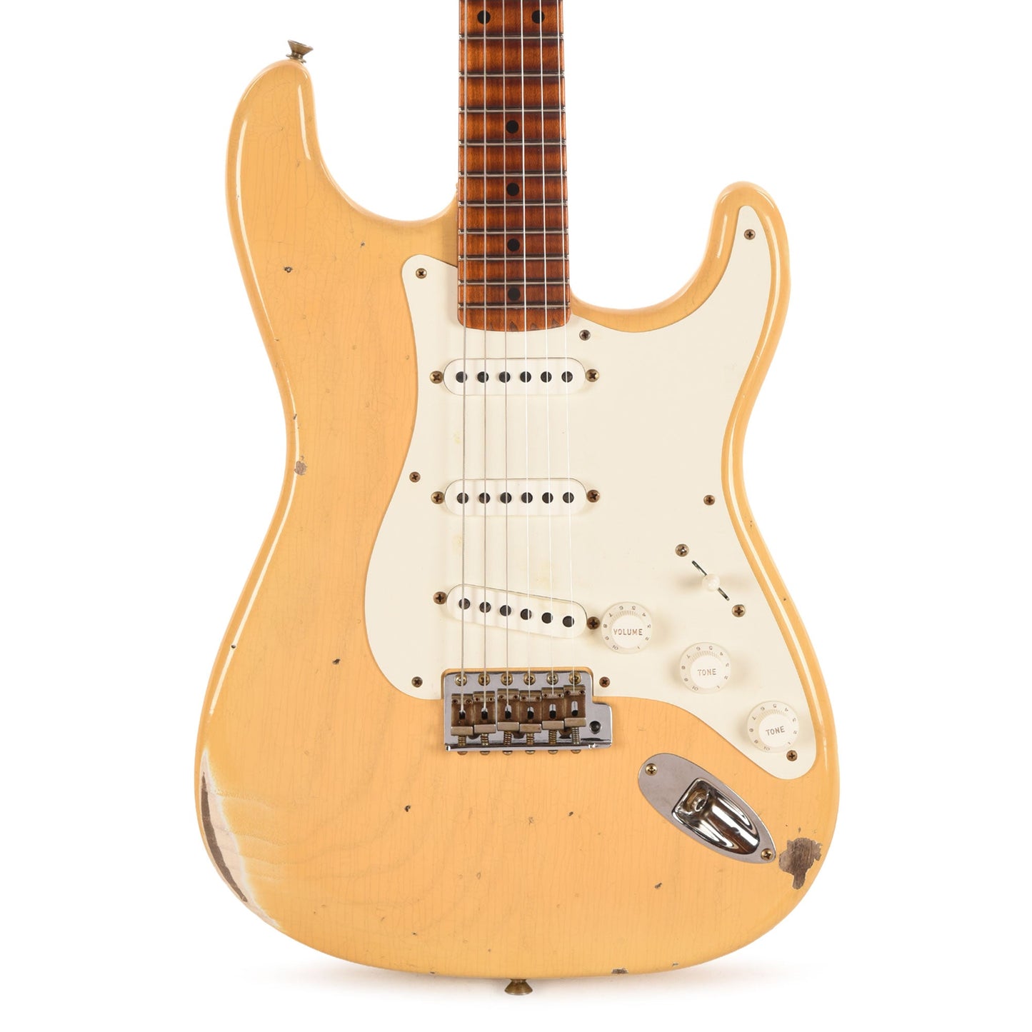 Fender Custom Shop Limited Edition '50s Dualmag II Compound Radius Stratocaster Relic Aged Nocaster Blonde