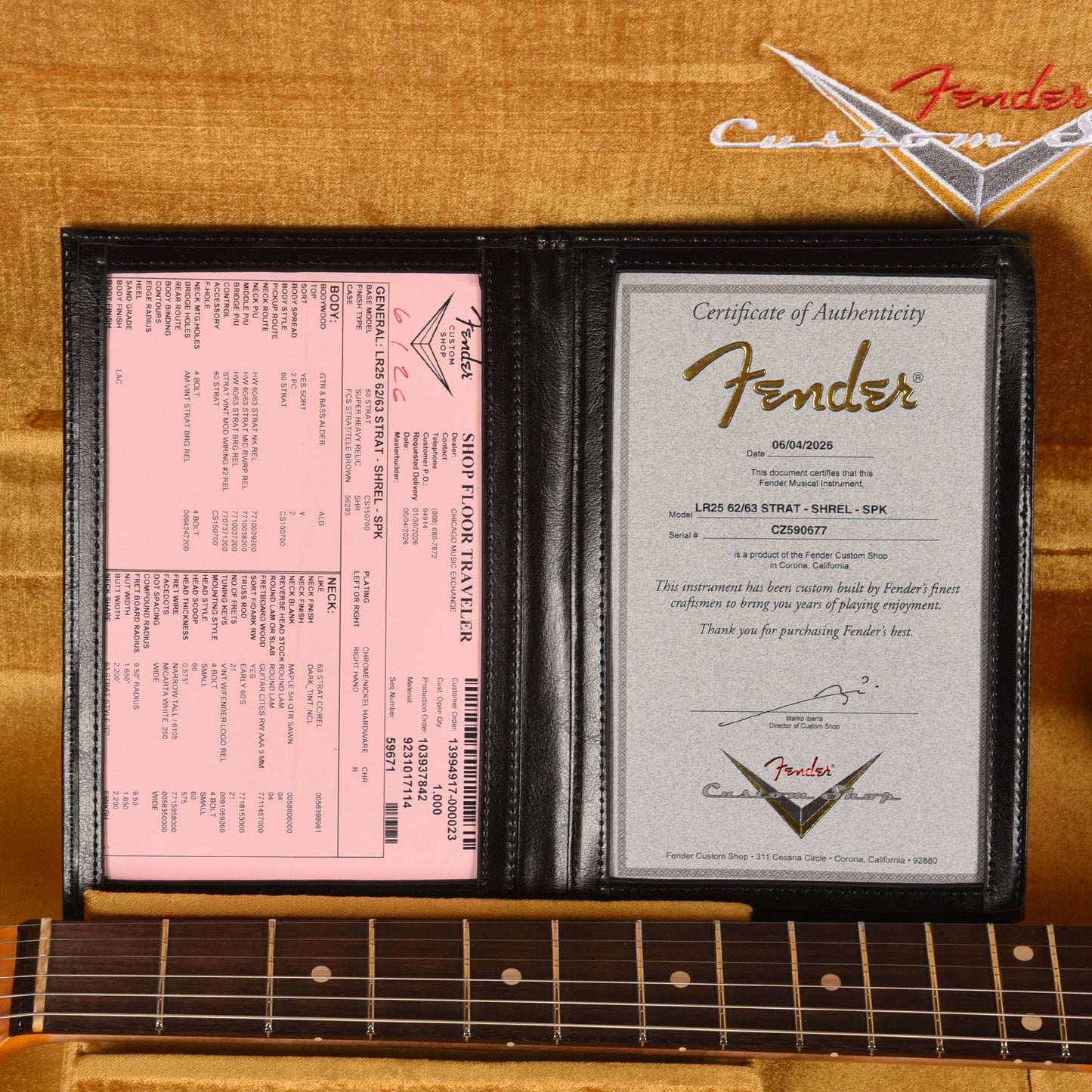 Fender Custom Shop Limited Edition 62/63 Stratocaster Super Heavy Relic Shell Pink