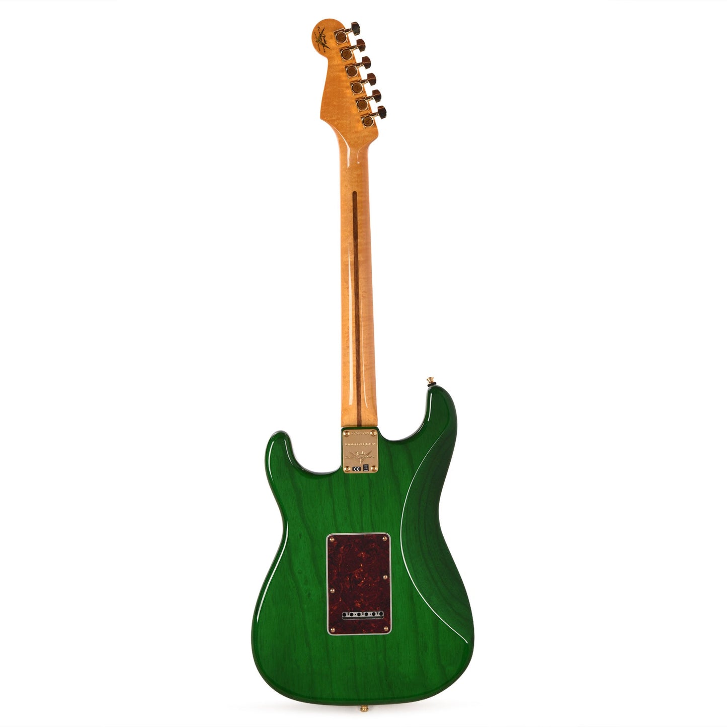 Fender Custom Shop Limited Edition Custom Deluxe AAA Flame Stratocaster NOS Emerald Green Transparent w/Gold Hardware