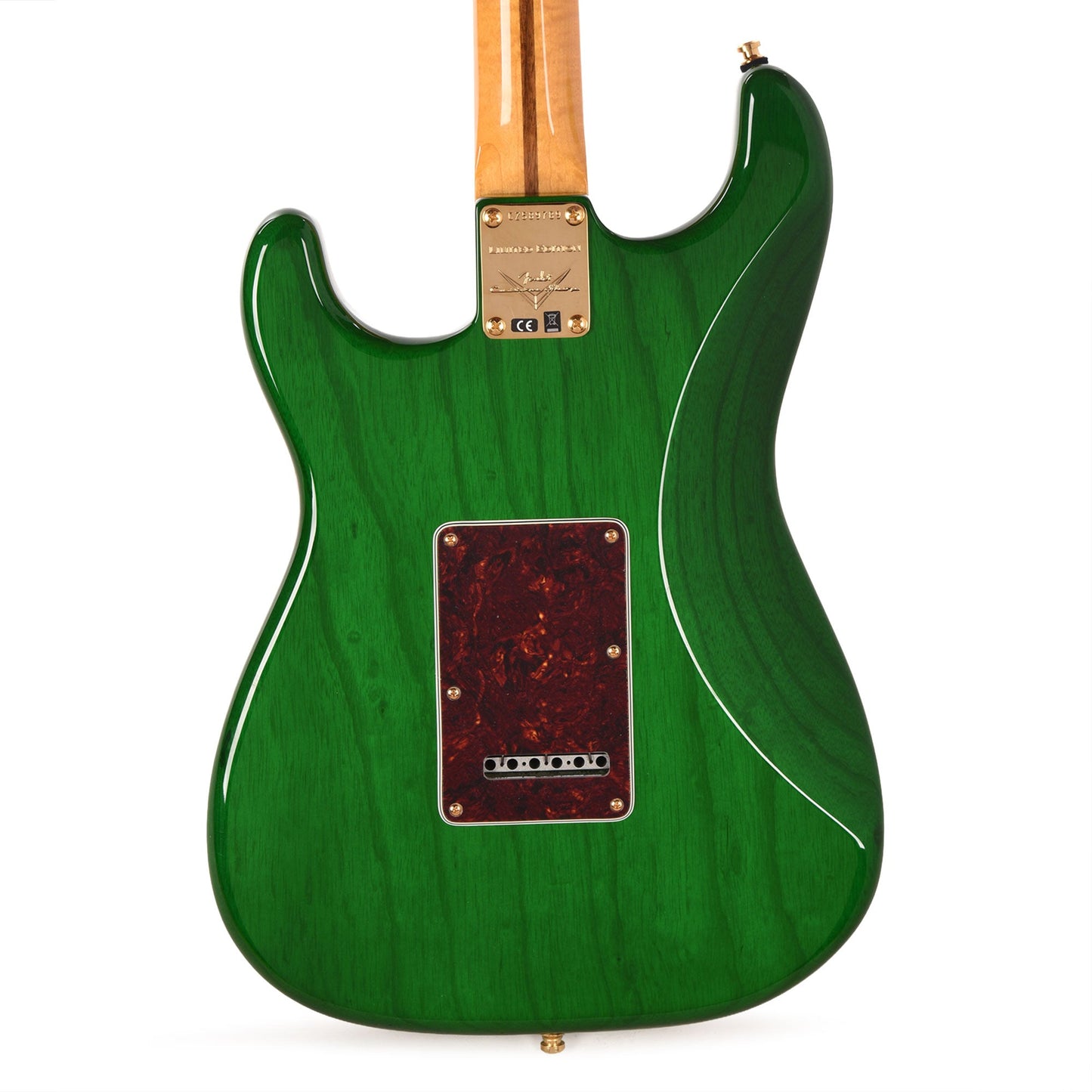 Fender Custom Shop Limited Edition Custom Deluxe AAA Flame Stratocaster NOS Emerald Green Transparent w/Gold Hardware