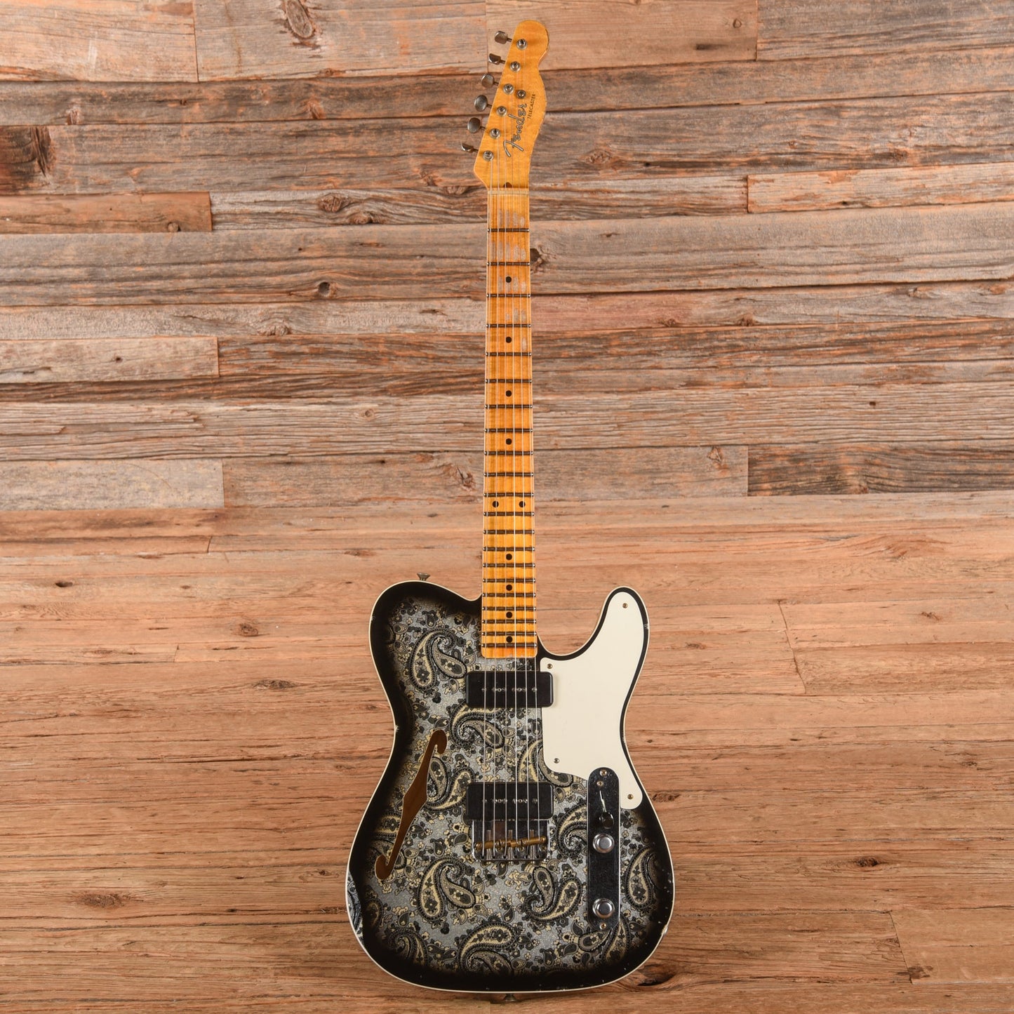 Fender Custom Shop Limited Edition Dual P-90 Telecaster Relic Black Paisley 2023