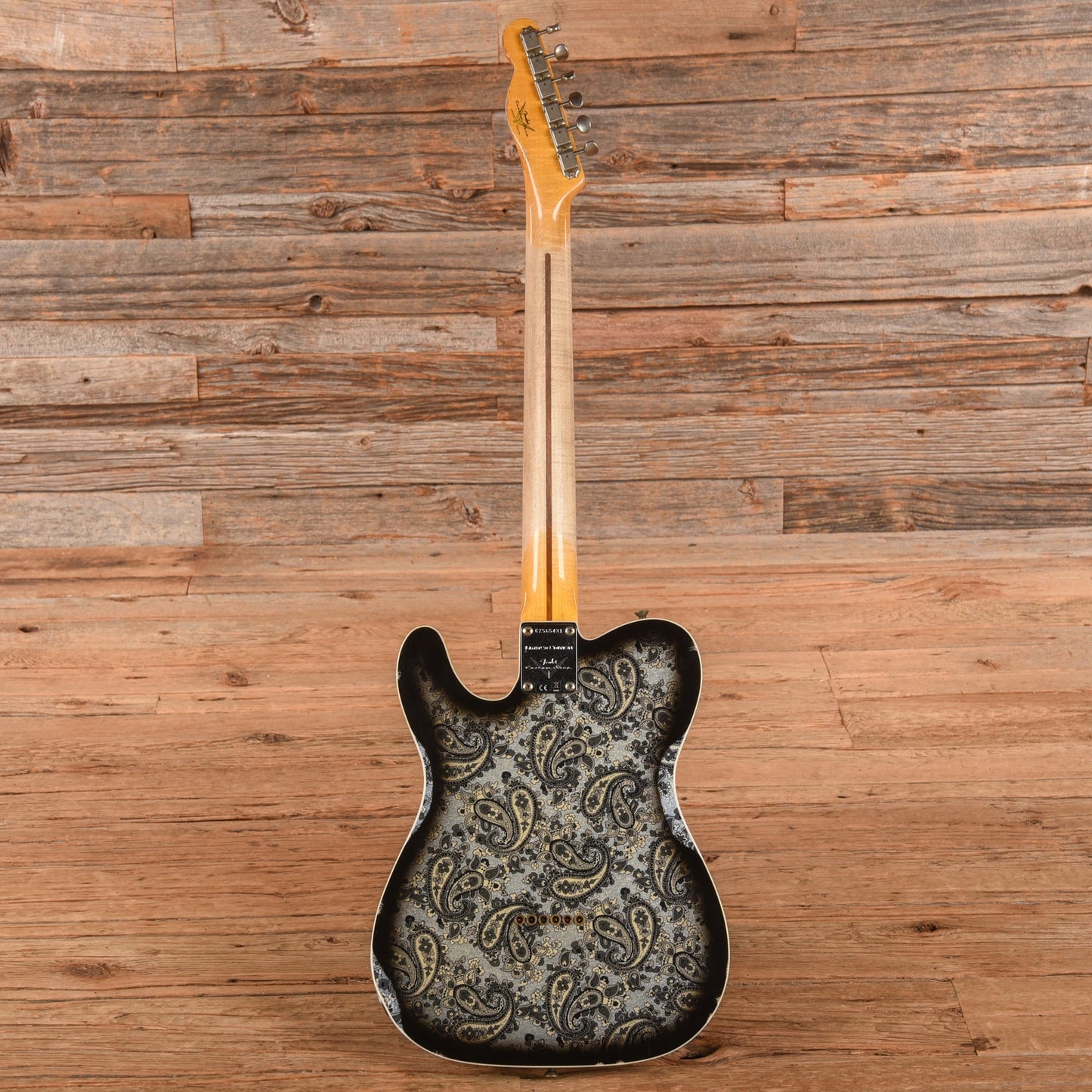 Fender Custom Shop Limited Edition Dual P-90 Telecaster Relic Black Paisley 2023