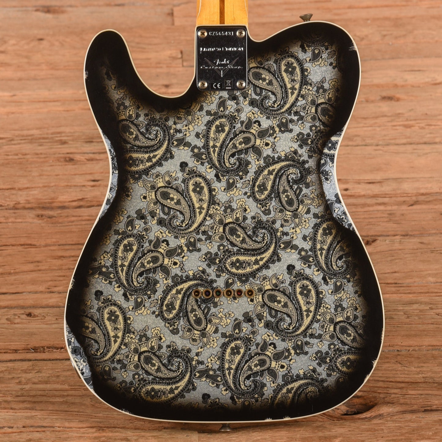 Fender Custom Shop Limited Edition Dual P-90 Telecaster Relic Black Paisley 2023