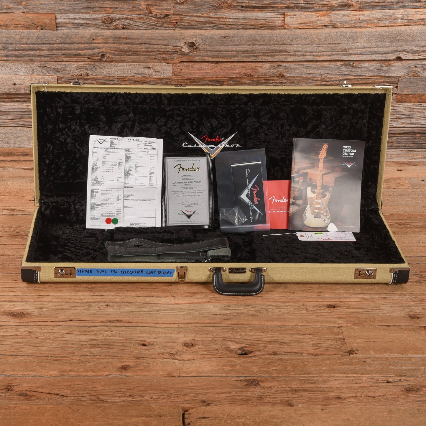 Fender Custom Shop Limited Edition Dual P-90 Telecaster Relic Black Paisley 2023