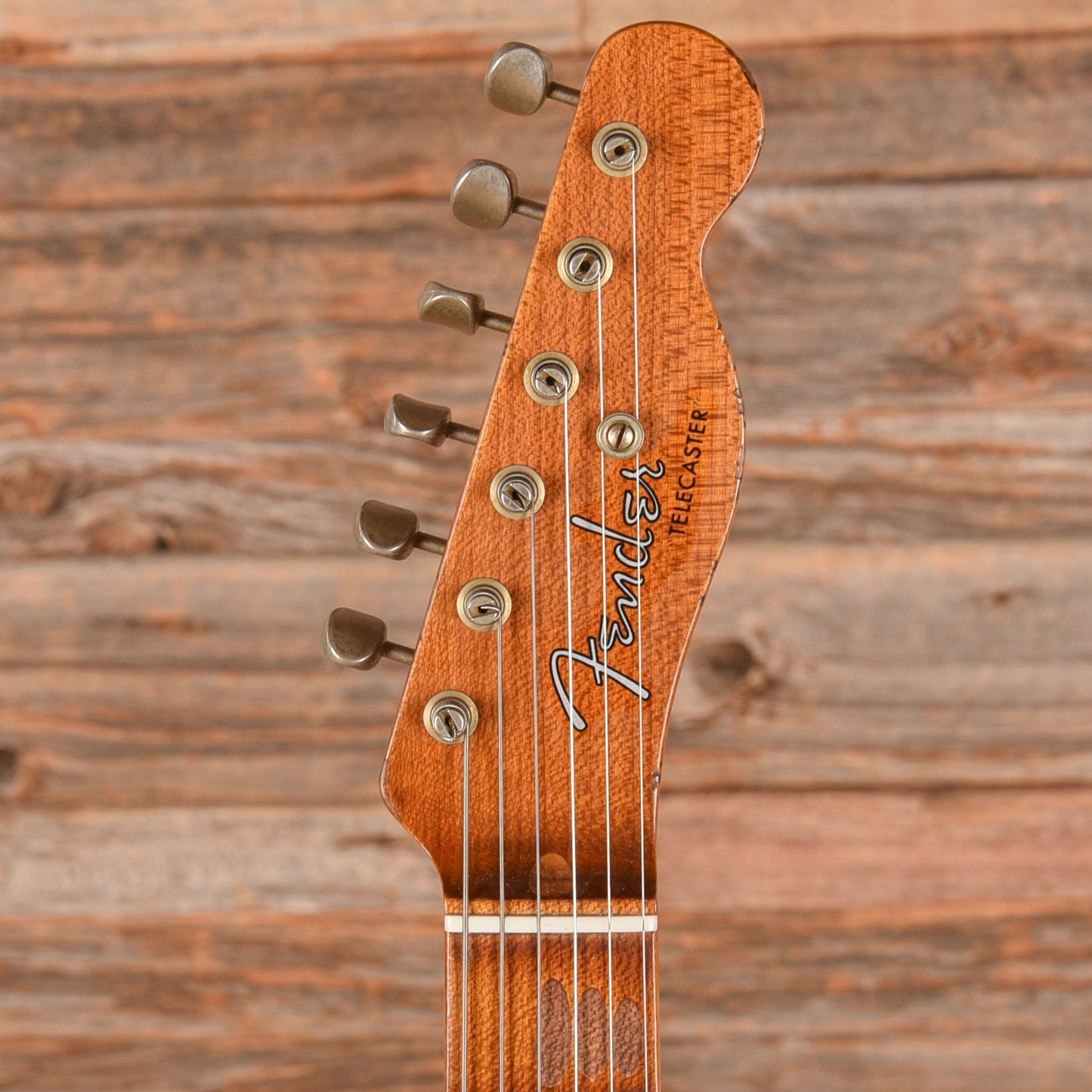 Fender Custom Shop Limited Roasted Reverse '50s Telecaster Heavy Relic Ebony Transparent 2025
