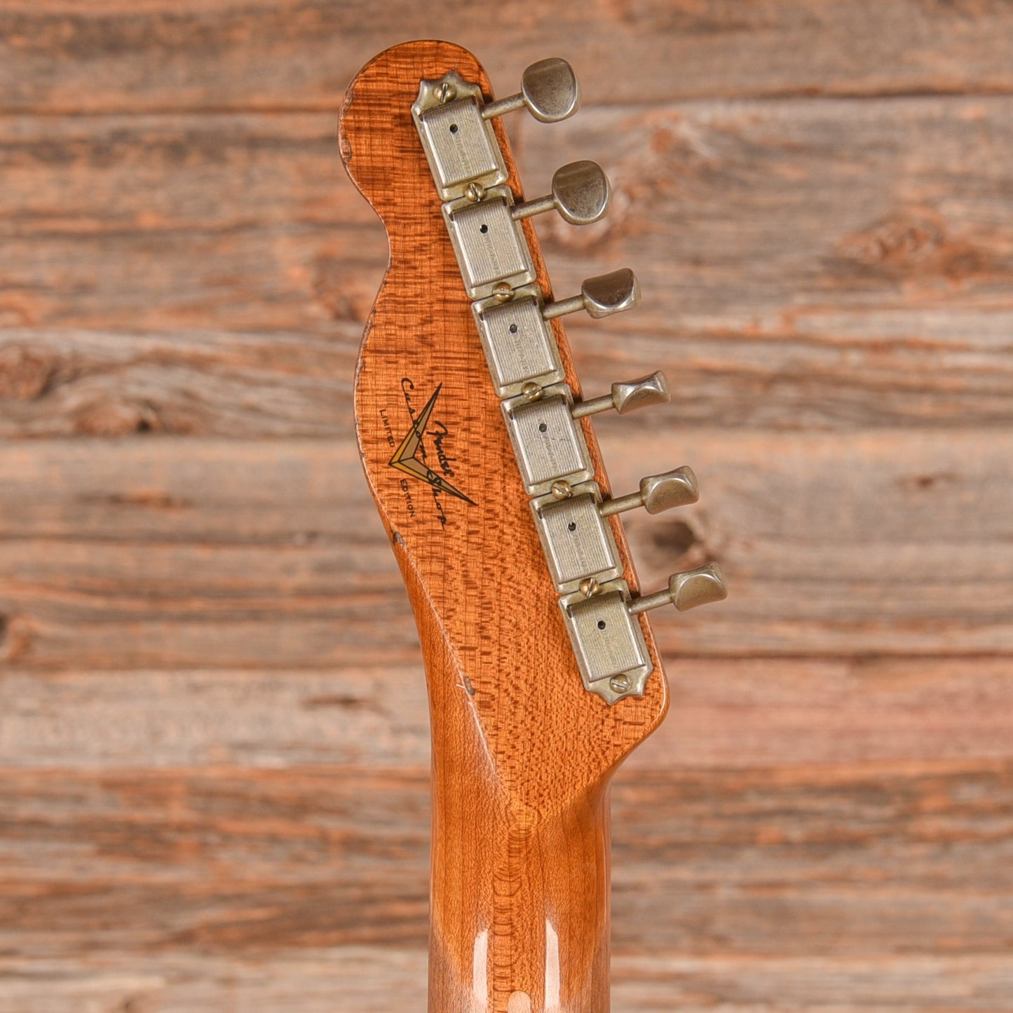 Fender Custom Shop Limited Roasted Reverse '50s Telecaster Heavy Relic Ebony Transparent 2025