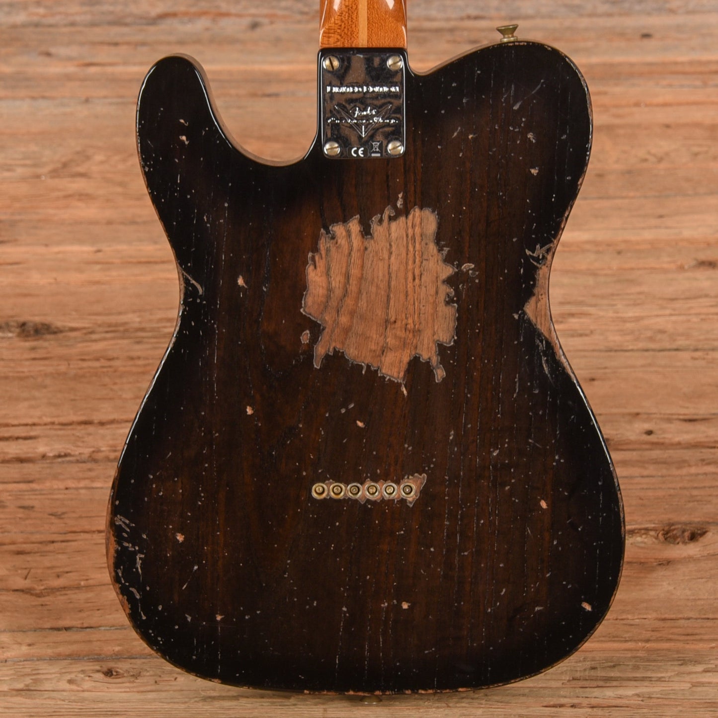 Fender Custom Shop Limited Roasted Reverse '50s Telecaster Heavy Relic Ebony Transparent 2025